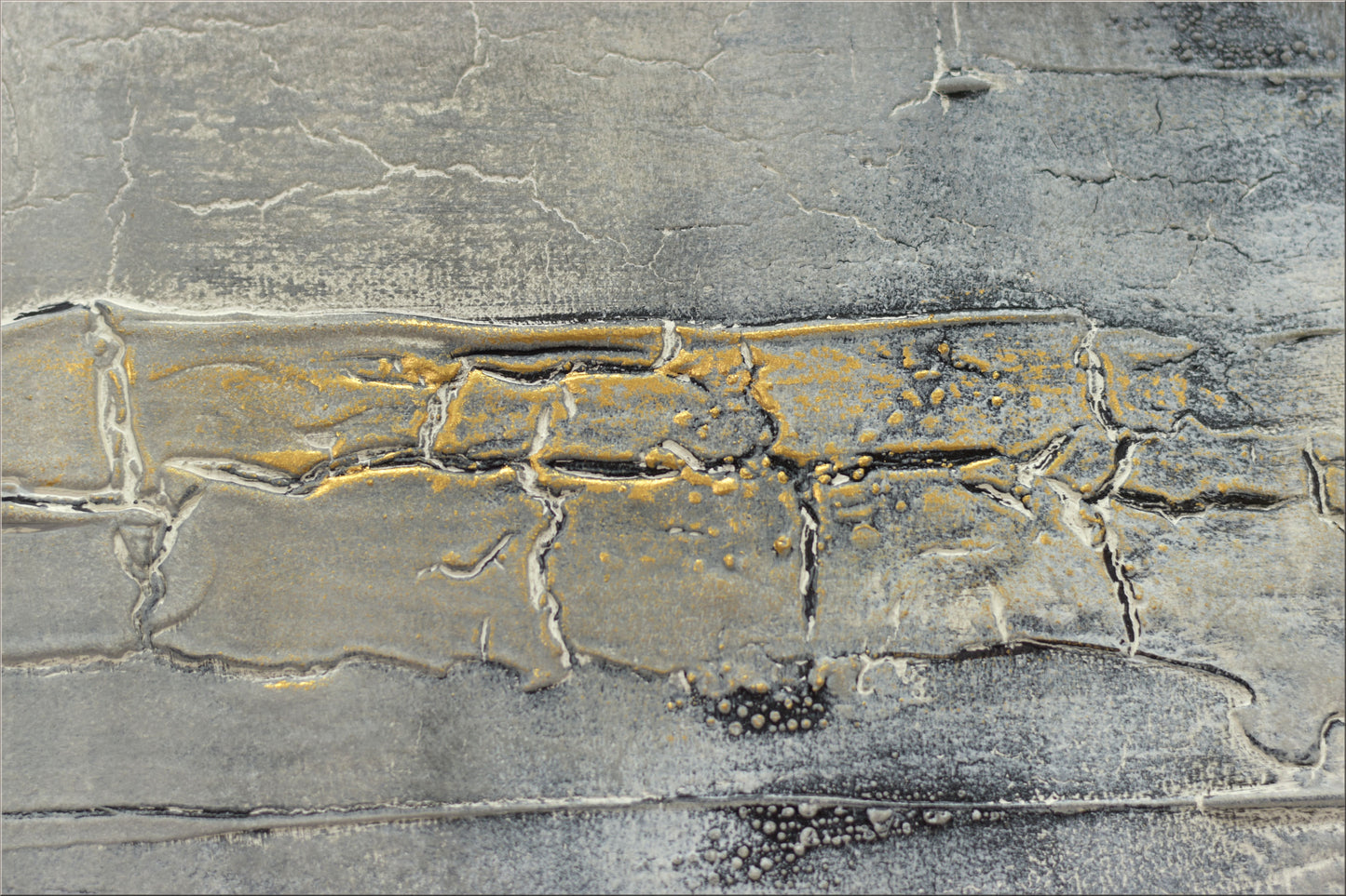 Red Outlook – Abstract Textured Industrial Painting | 80 x 80 cm | Edelgard Schroer