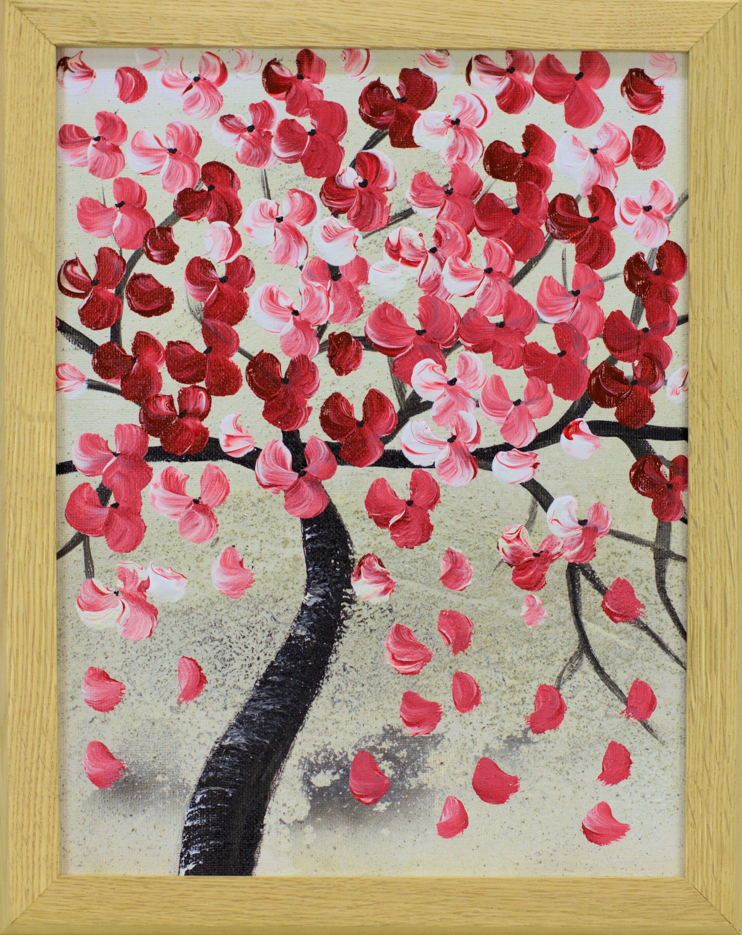 Spring Days in Japan – Cherry Blossom Triptych by Edelgard Schroer | Framed | Ready to Hang