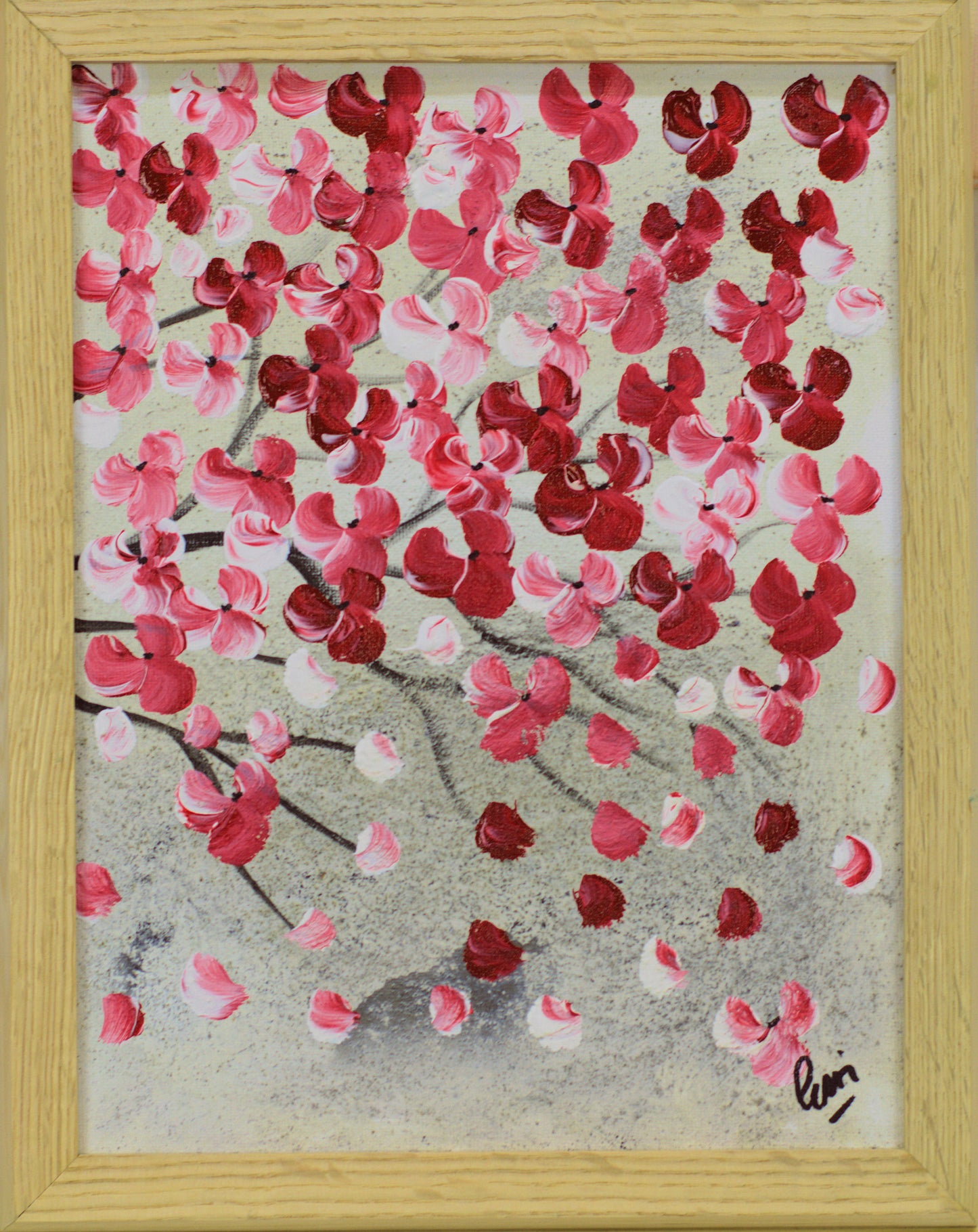 Spring Days in Japan – Cherry Blossom Triptych by Edelgard Schroer | Framed | Ready to Hang