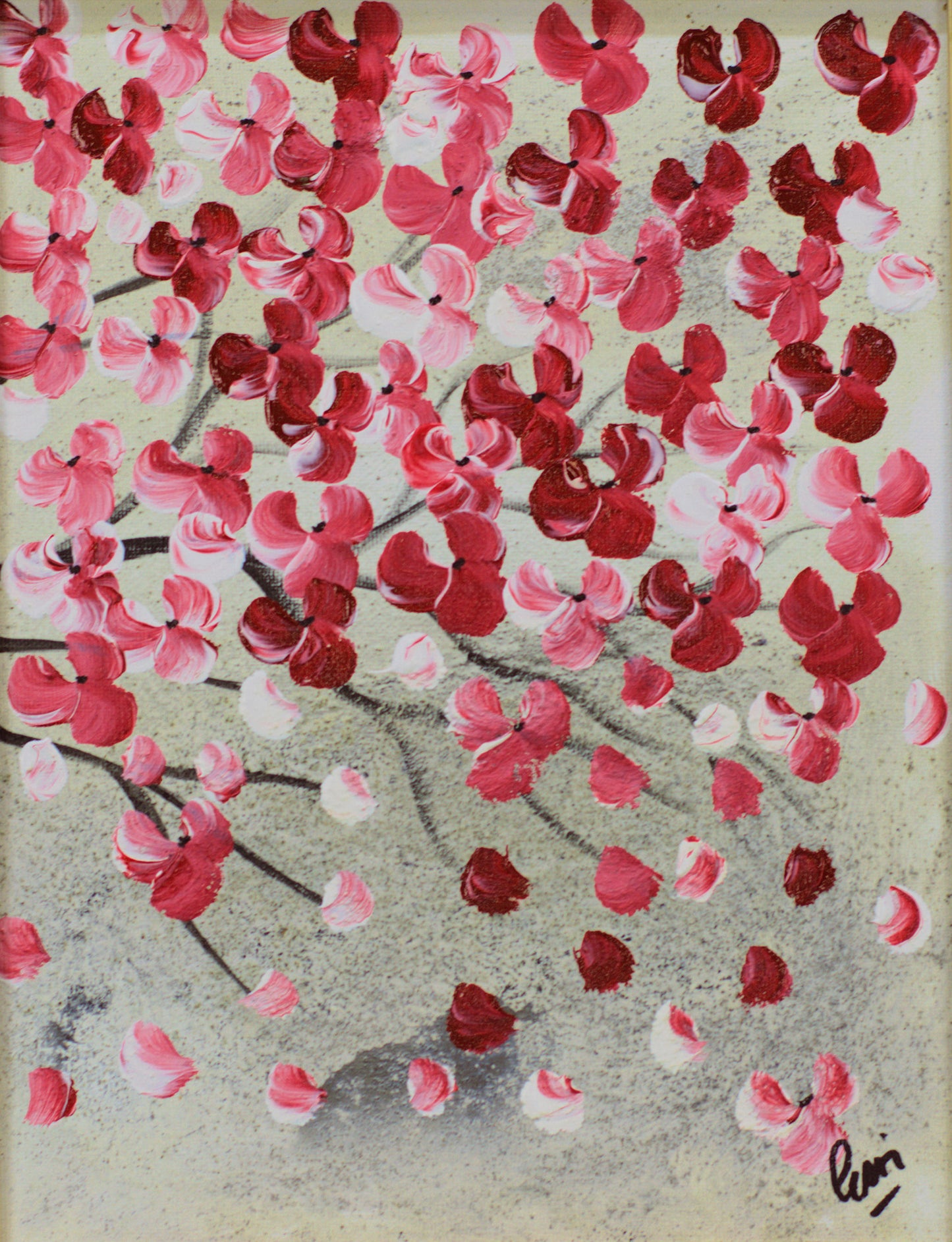 Spring Days in Japan – Cherry Blossom Triptych by Edelgard Schroer | Framed | Ready to Hang