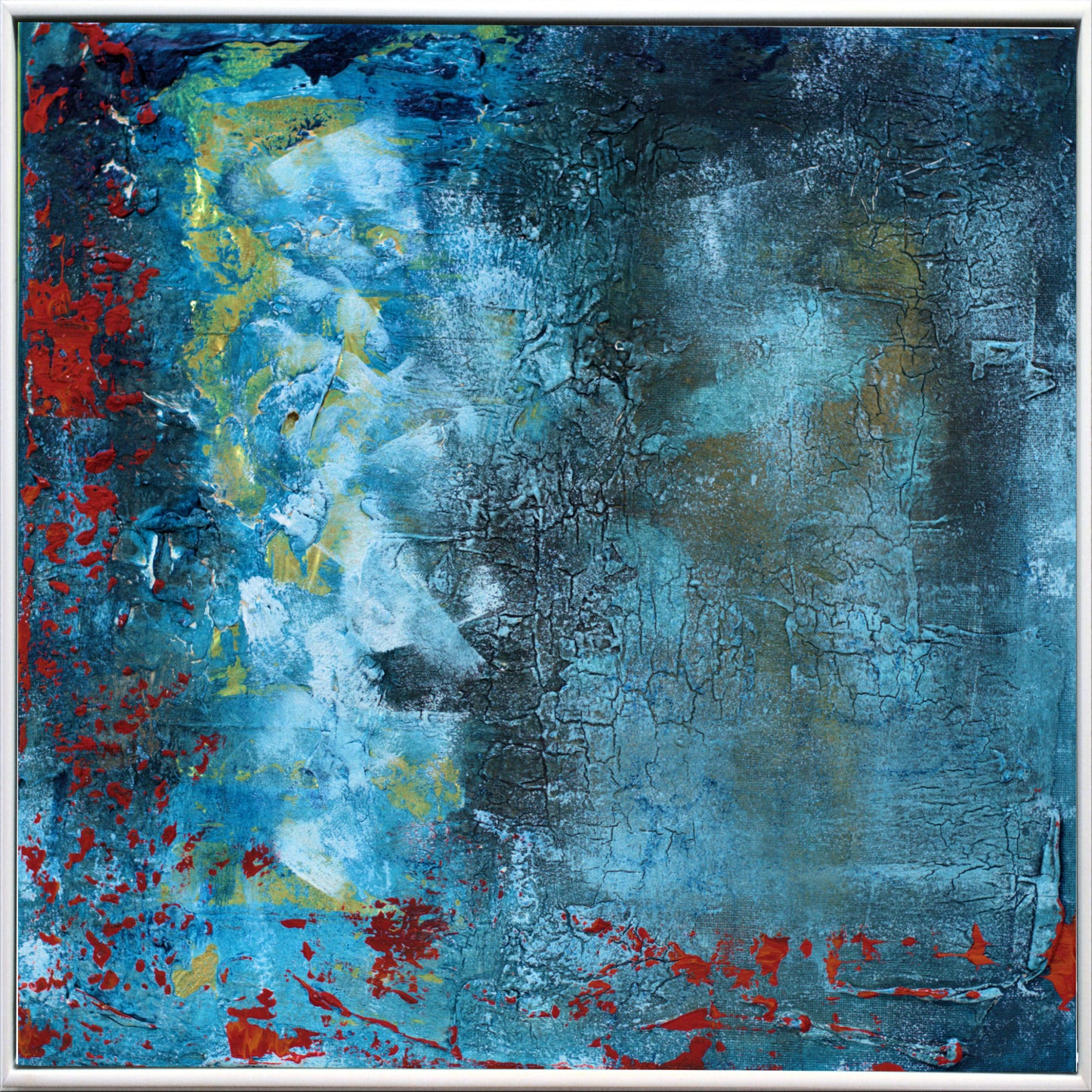 Silent Currents – Abstract Ocean Diptych | 43×43 cm | Edelgard Schroer