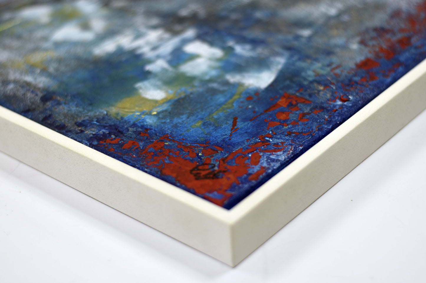 Silent Currents – Abstract Ocean Diptych | 43×43 cm | Edelgard Schroer