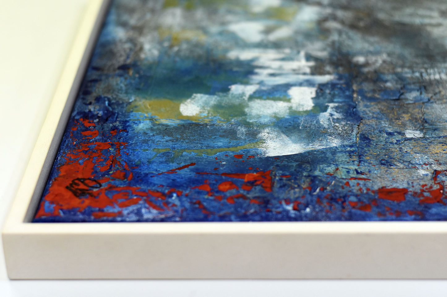 Silent Currents – Abstract Ocean Diptych | 43×43 cm | Edelgard Schroer