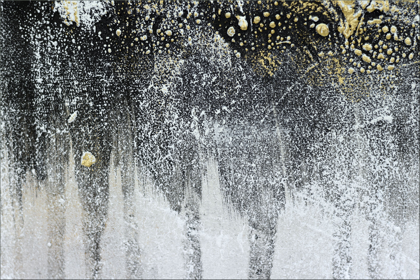 Leaving Paris – Framed Abstract Painting by Edelgard Schroer | 73 × 73 cm