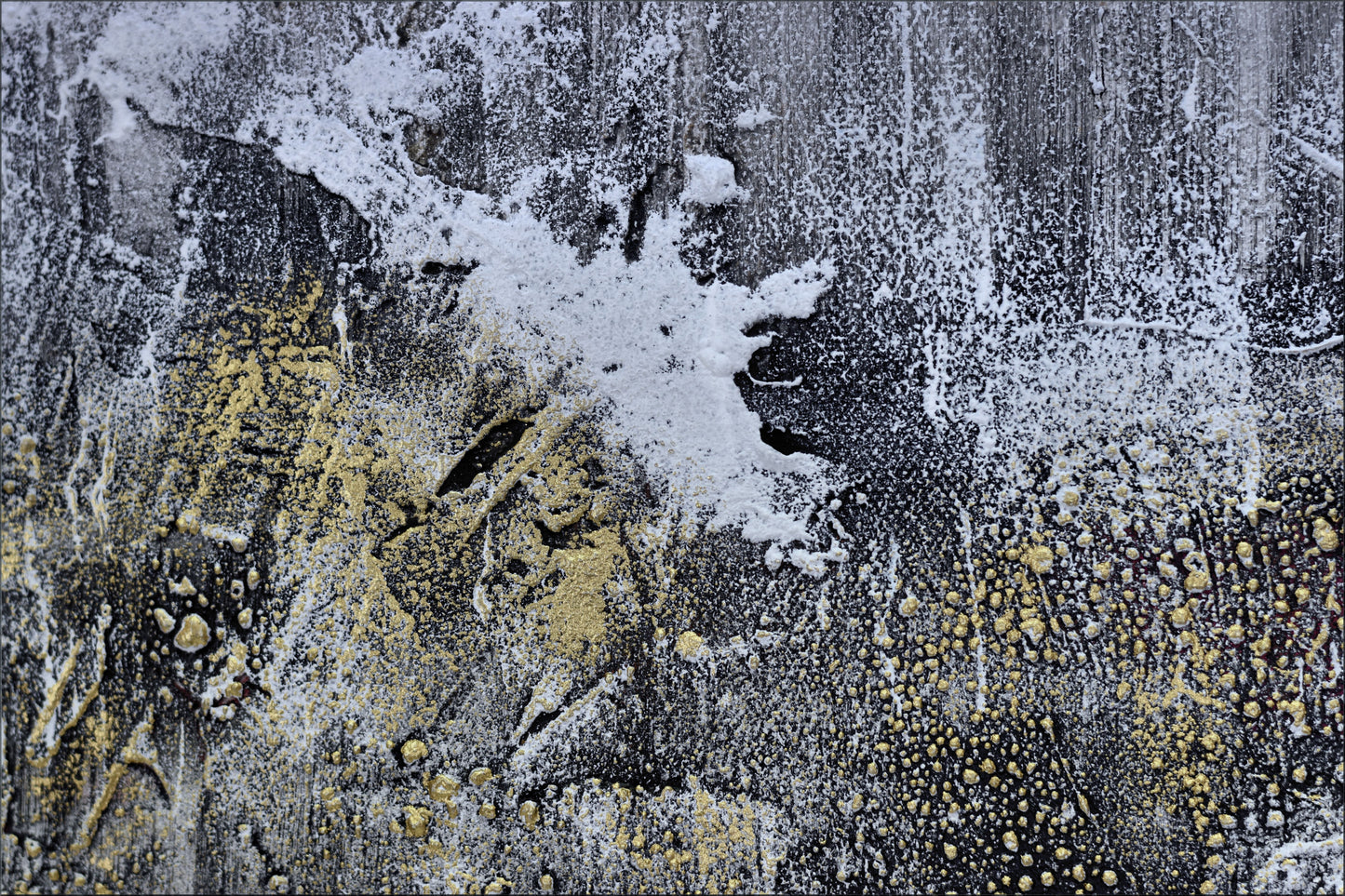 Leaving Paris – Framed Abstract Painting by Edelgard Schroer | 73 × 73 cm
