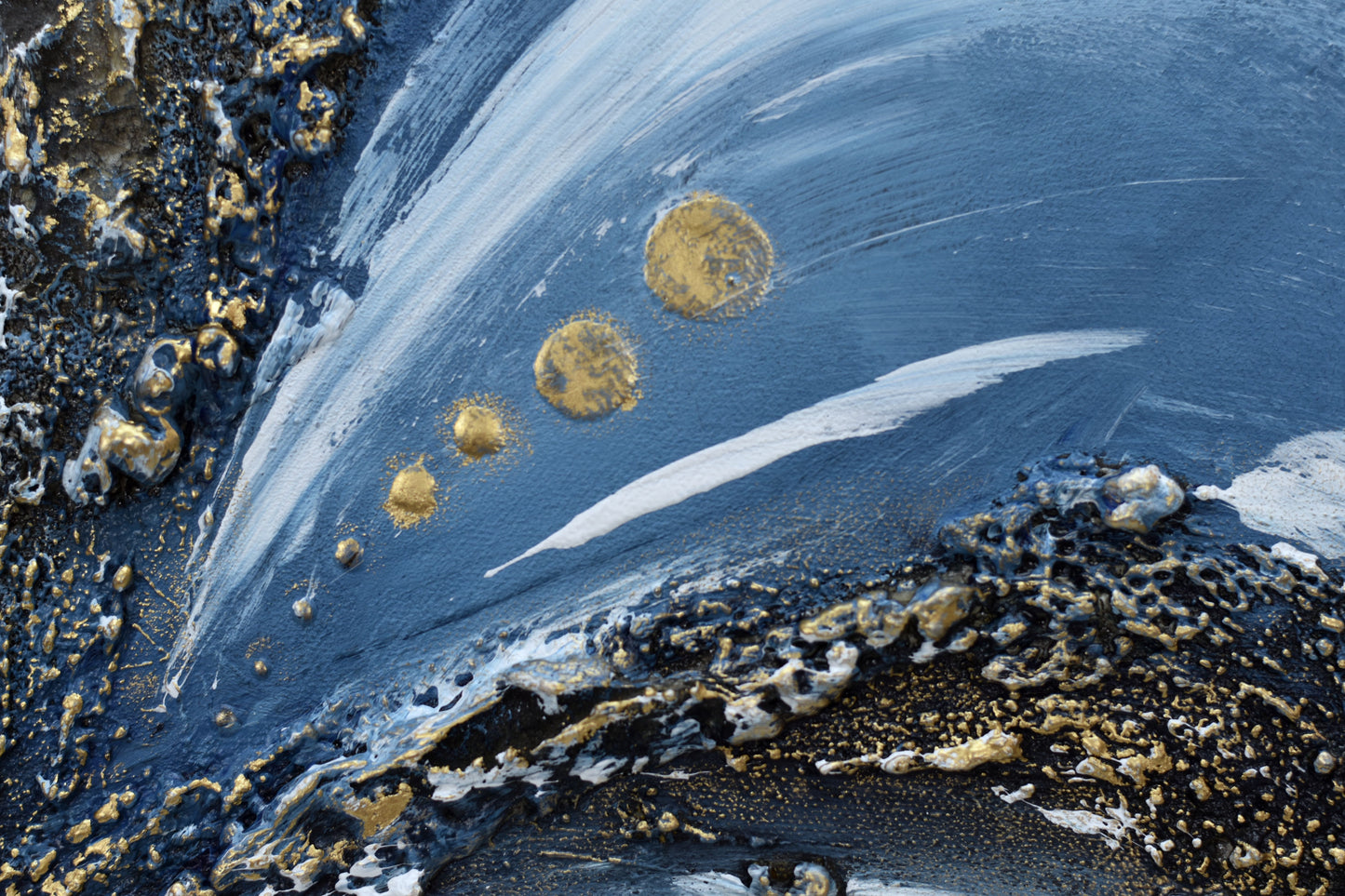 Tidal Bronze – Abstract Teal Bronze Painting | 50×50 cm | Edelgard Schroer