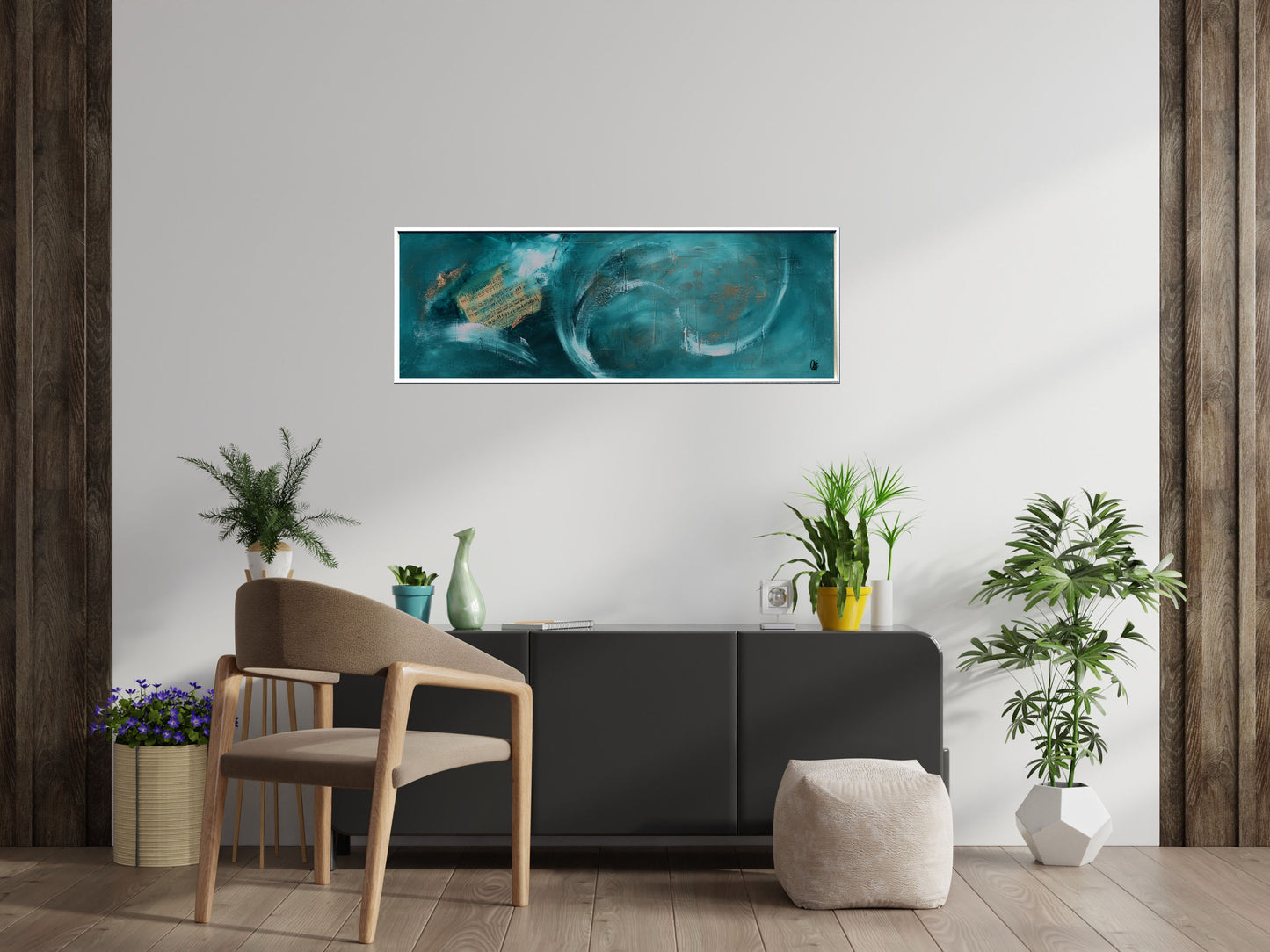 Finale – Abstract Music Painting | 120×40 cm | Edelgard Schroer