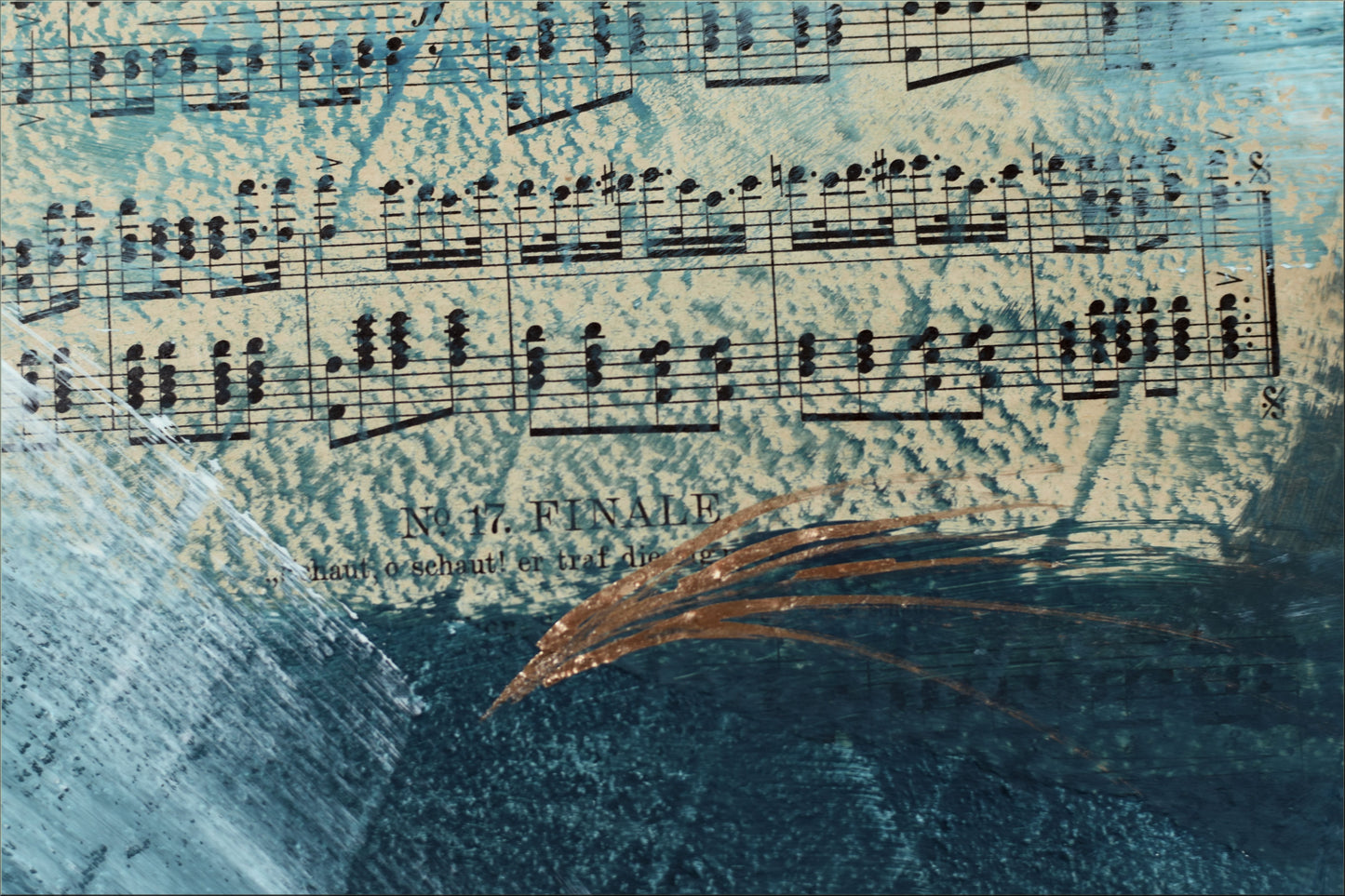 Finale – Abstract Music Painting | 120×40 cm | Edelgard Schroer