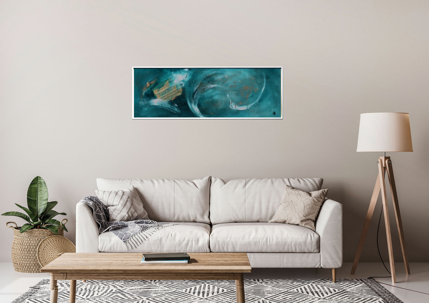 Finale – Abstract Music Painting | 120×40 cm | Edelgard Schroer