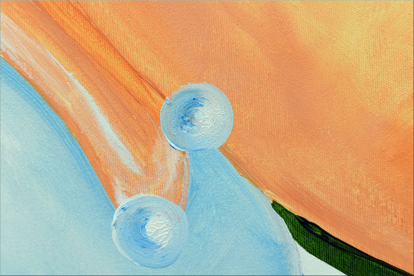 Mr Bubbles Original Whimsical Acrylic Painting, Large Figurative Canvas Art, Ready to Hang