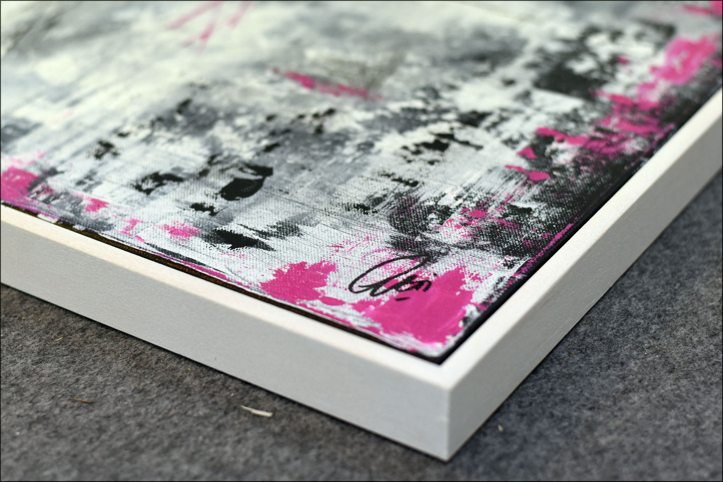 Simpatico – Abstract Acrylic Painting | 50 × 60 cm | Edelgard Schroer