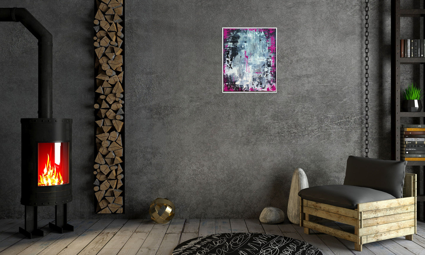 Simpatico – Abstract Acrylic Painting | 50 × 60 cm | Edelgard Schroer