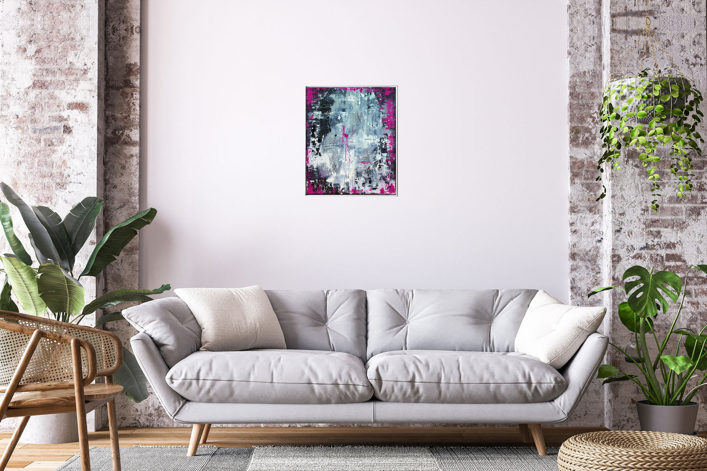 Simpatico – Abstract Acrylic Painting | 50 × 60 cm | Edelgard Schroer