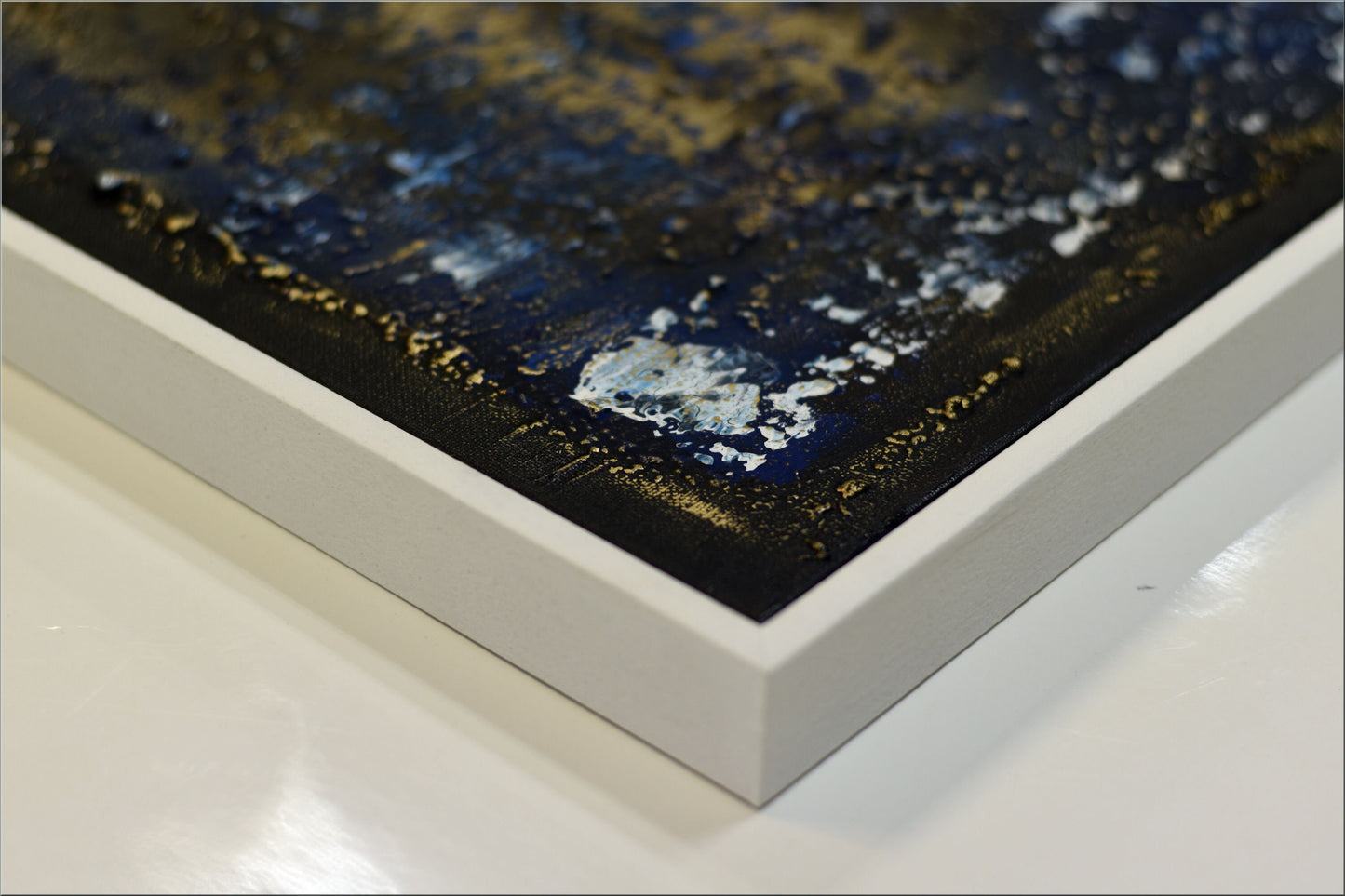 Molten Silence – Abstract Textured Painting | 70 × 50 cm | Edelgard Schroer