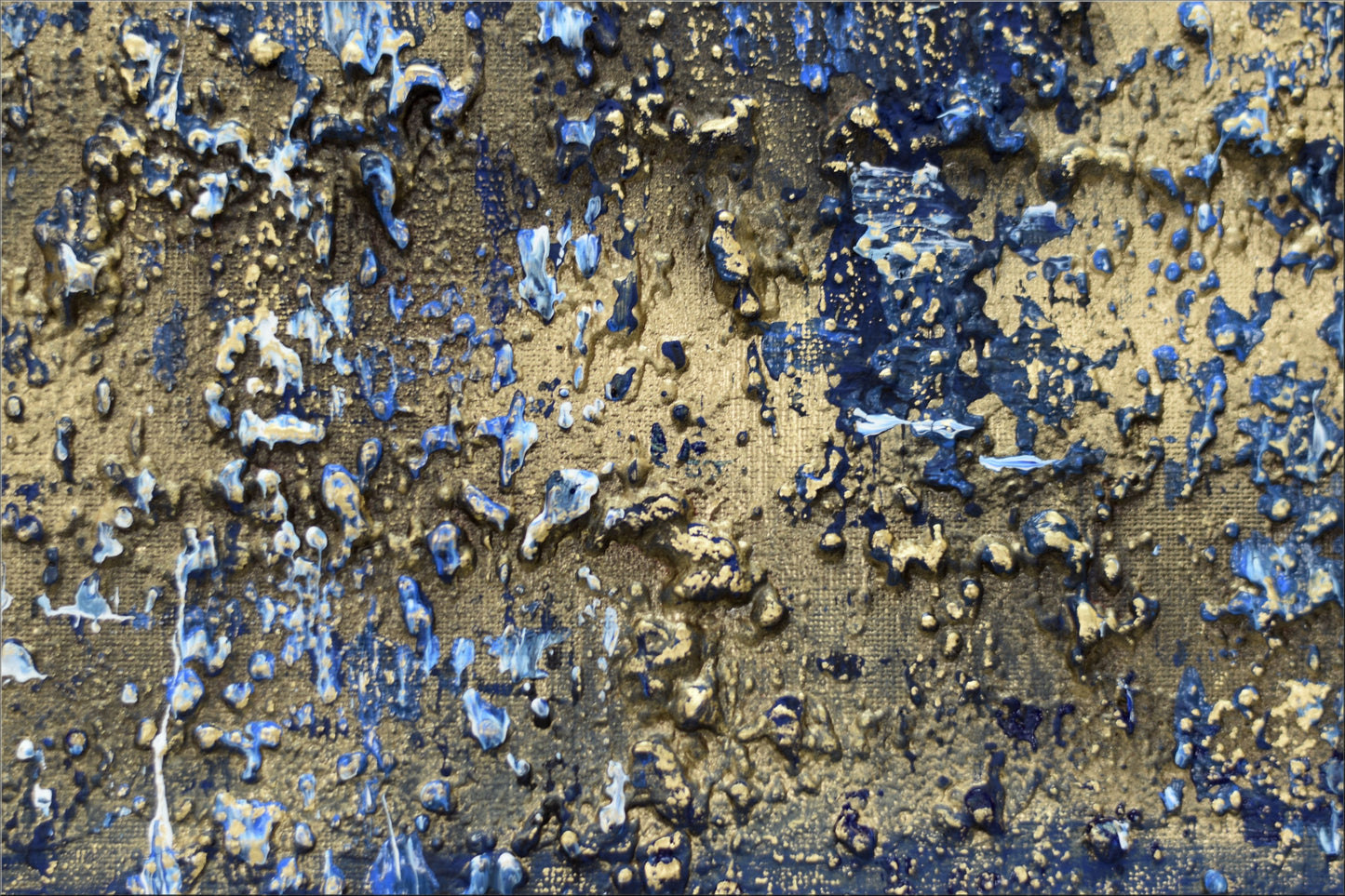 Molten Silence – Abstract Textured Painting | 70 × 50 cm | Edelgard Schroer