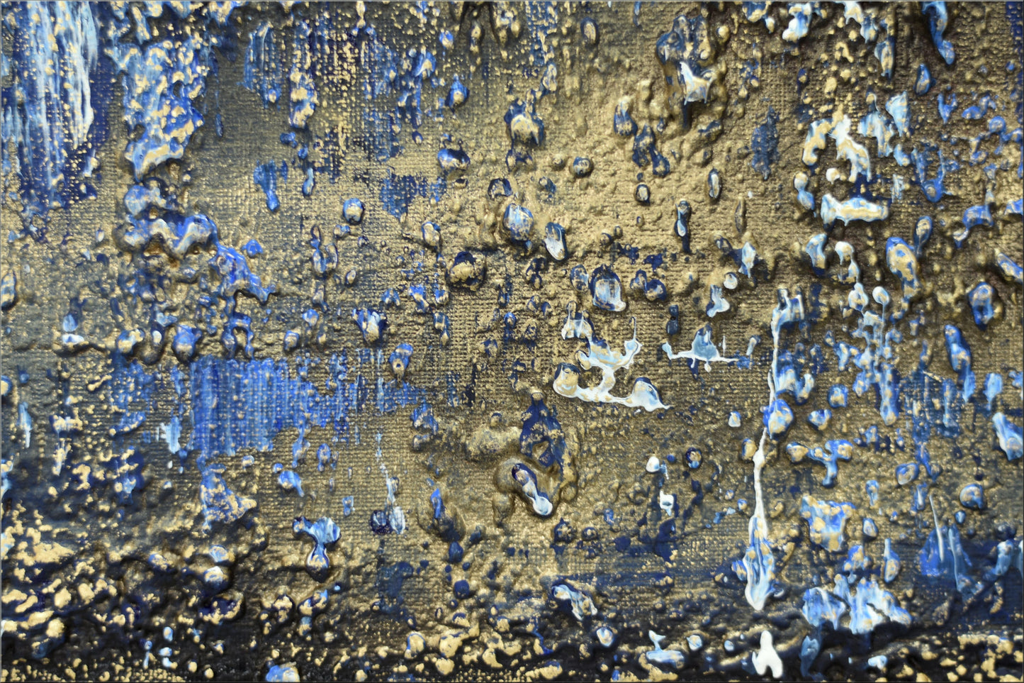 Molten Silence – Abstract Textured Painting | 70 × 50 cm | Edelgard Schroer