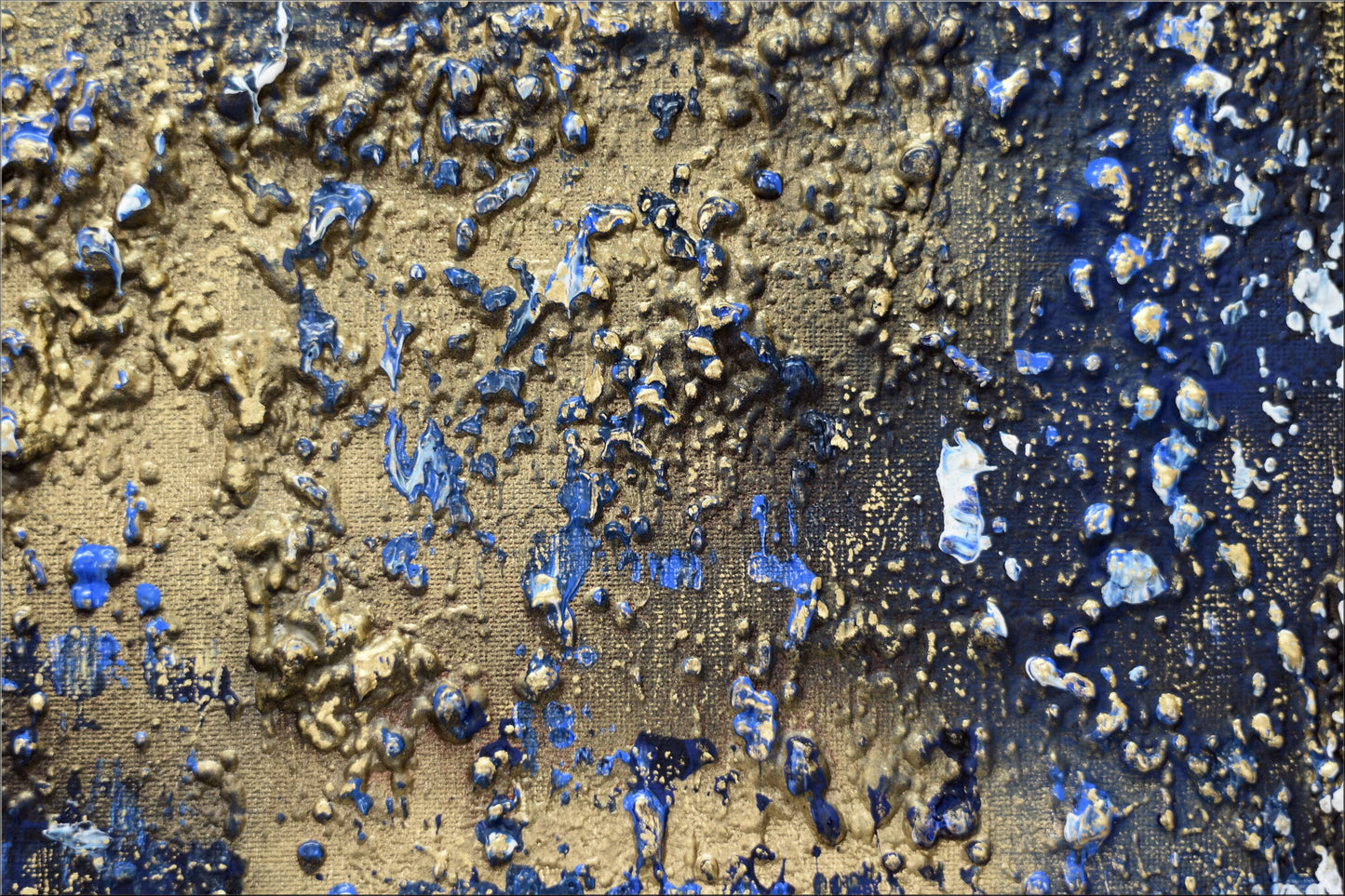 Molten Silence – Abstract Textured Painting | 70 × 50 cm | Edelgard Schroer