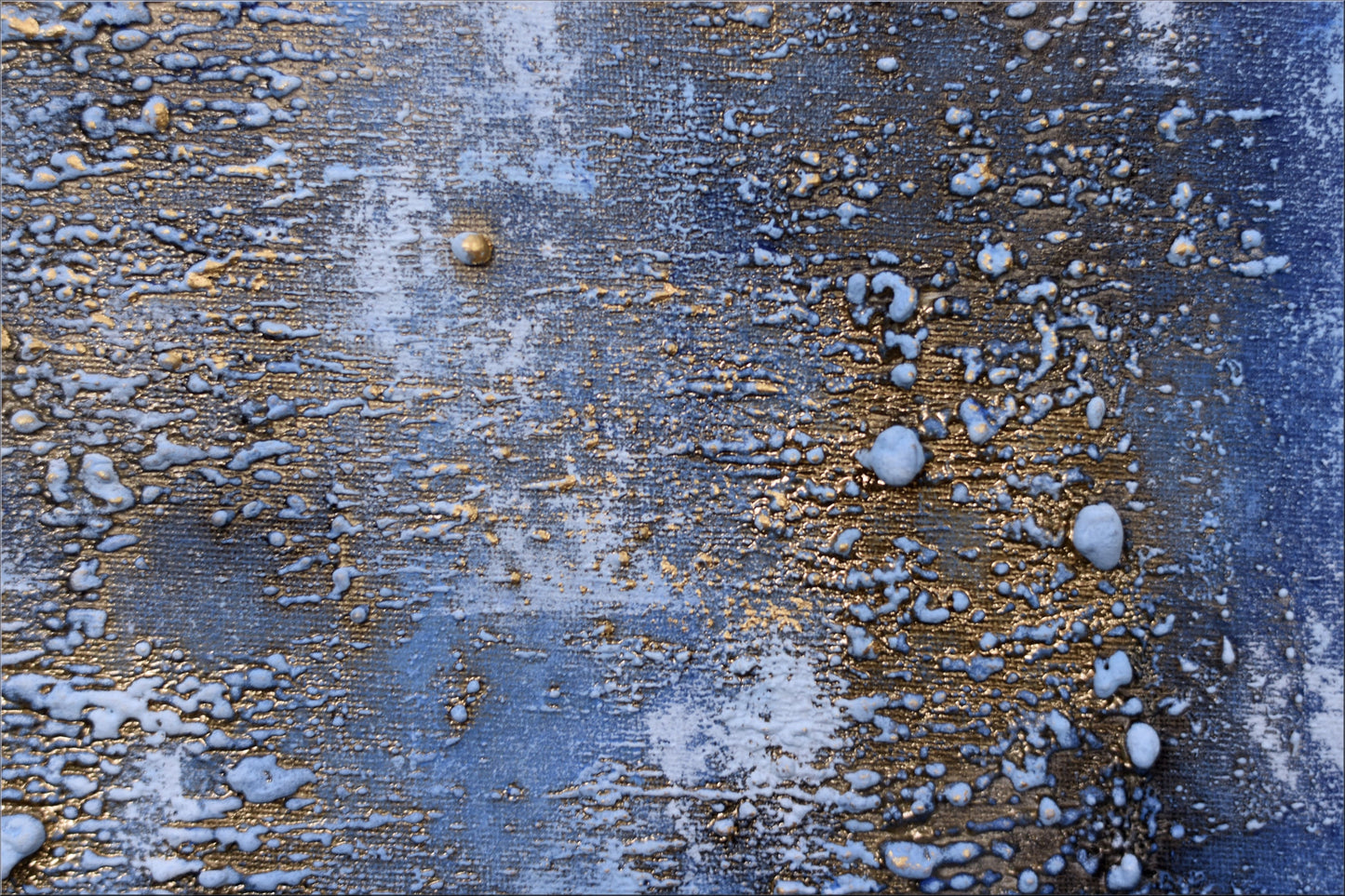 Blue Fantasies – Abstract Triptych Painting | 120 × 120 cm | Edelgard Schroer