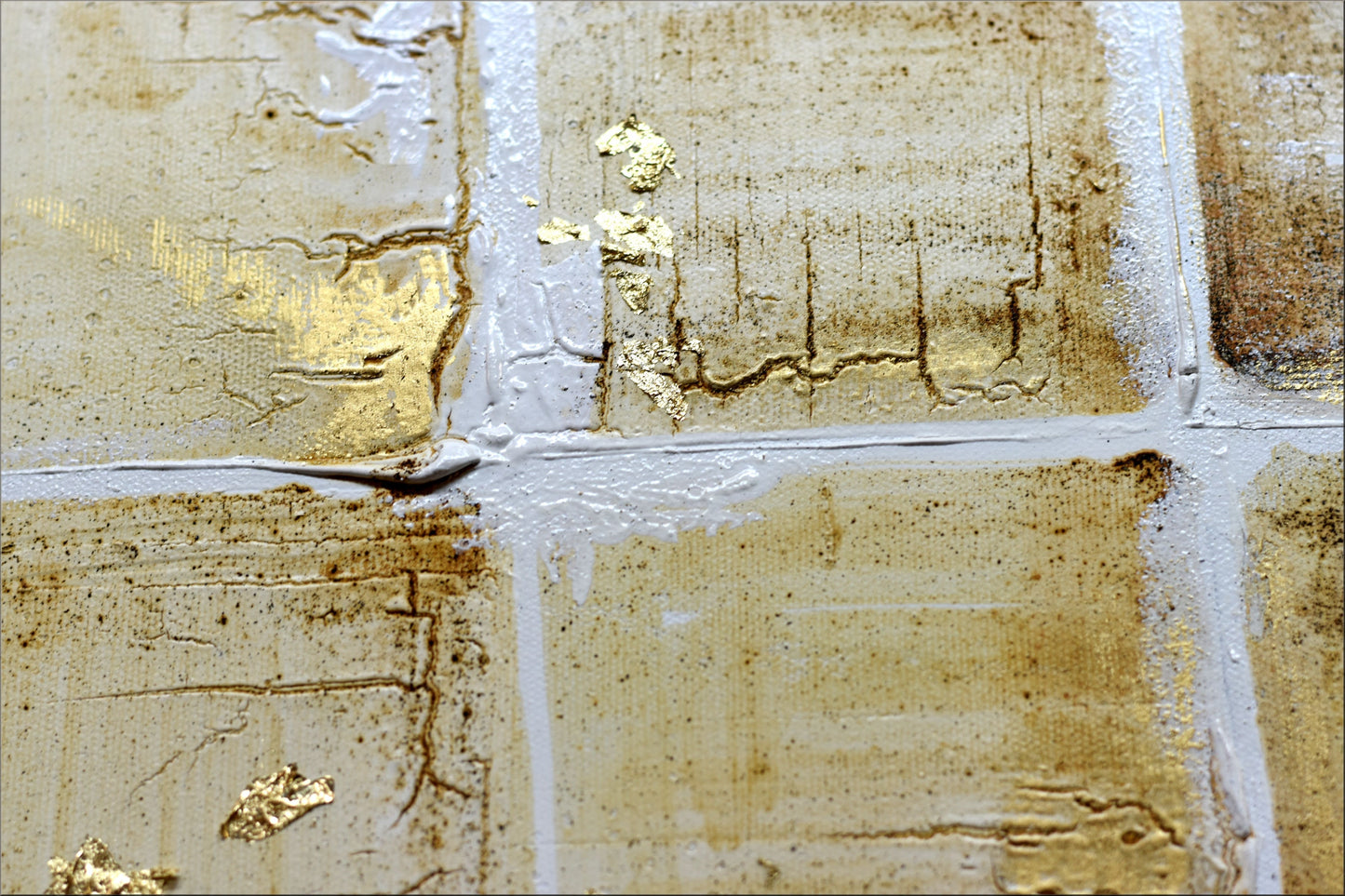abstract painting on canvas, hand-painted art white gold, stretched canvas art, modern home decor, ideal gift idea, decorative art, modern art in frame, close-up artwork