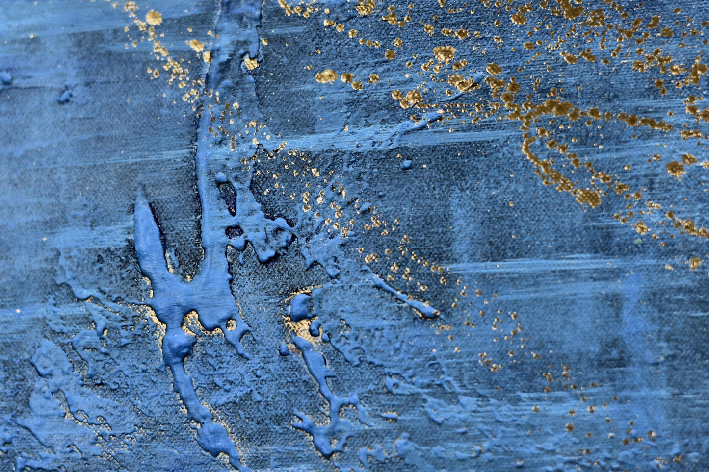 Solar Gold – Abstract Acrylic Gold Leaf Painting | 100 × 70 cm | Edelgard Schroer