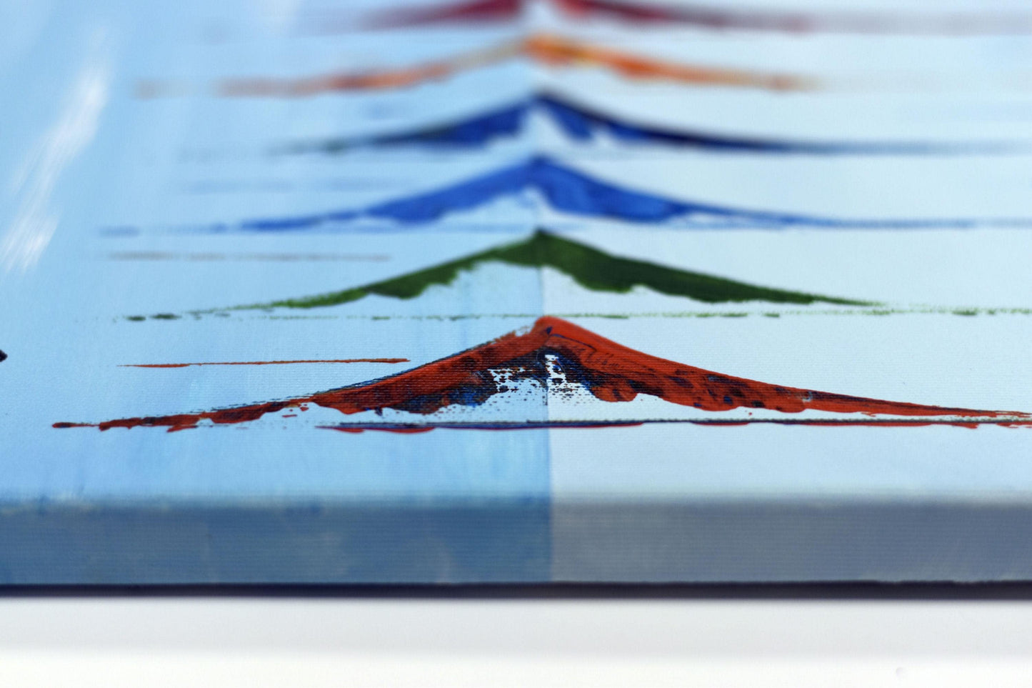 Sailing Symphony – Abstract Sailboats Painting | 120 × 50 cm | Edelgard Schroer