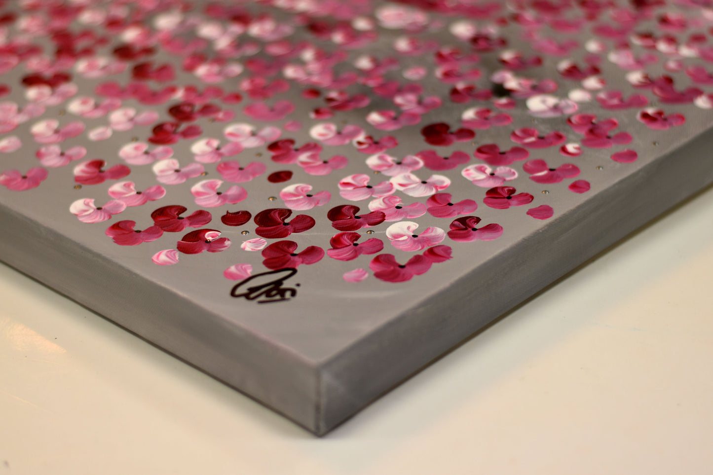 Kirschbaum – Cherry Blossom Acrylic Painting | 100 x 120 cm | Edelgard Schroer