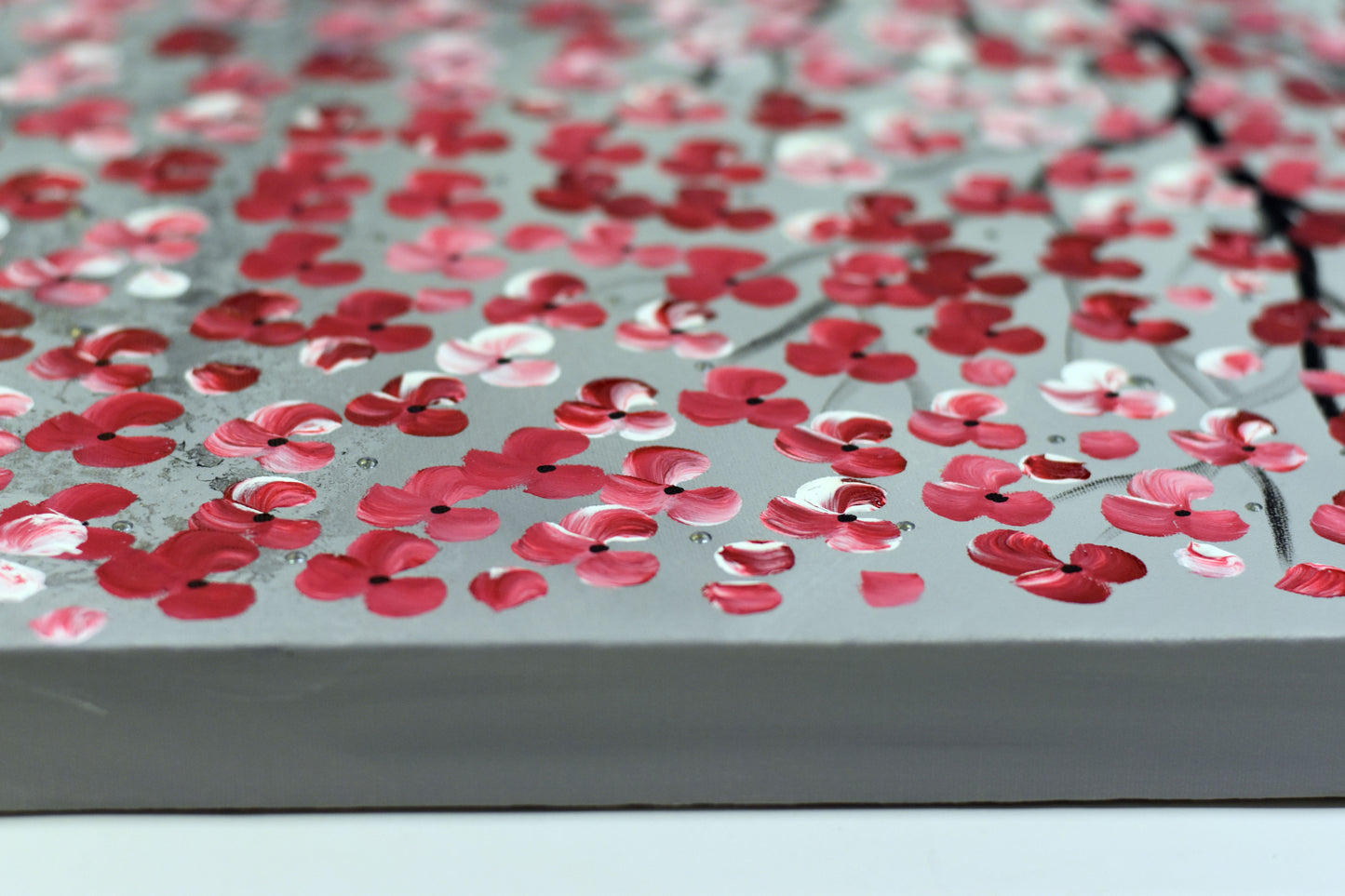 Dream of Spring – Cherry Blossom Painting | 100×80 cm | Edelgard Schroer