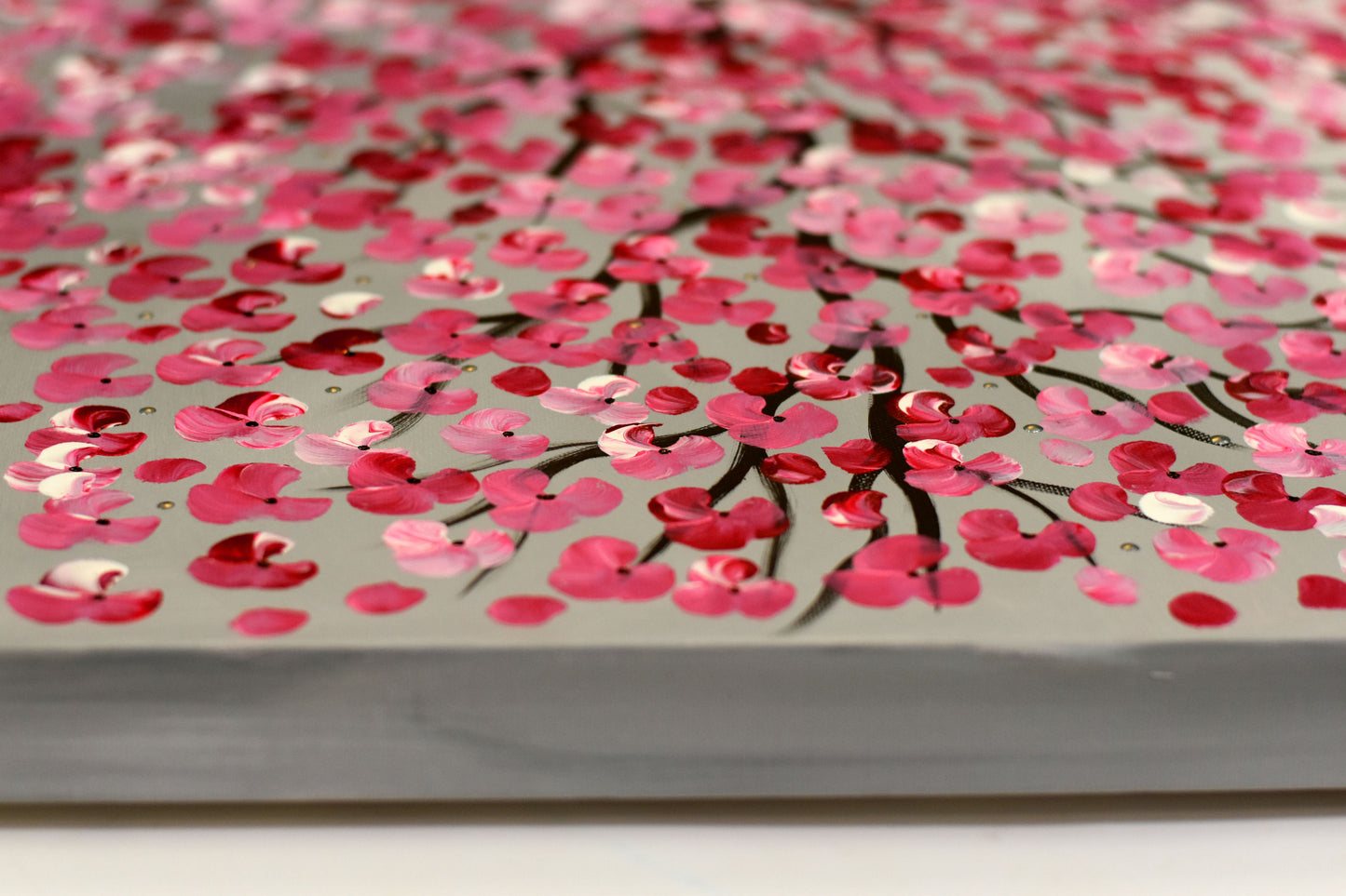 Kirschbaum – Cherry Blossom Acrylic Painting | 100 x 120 cm | Edelgard Schroer