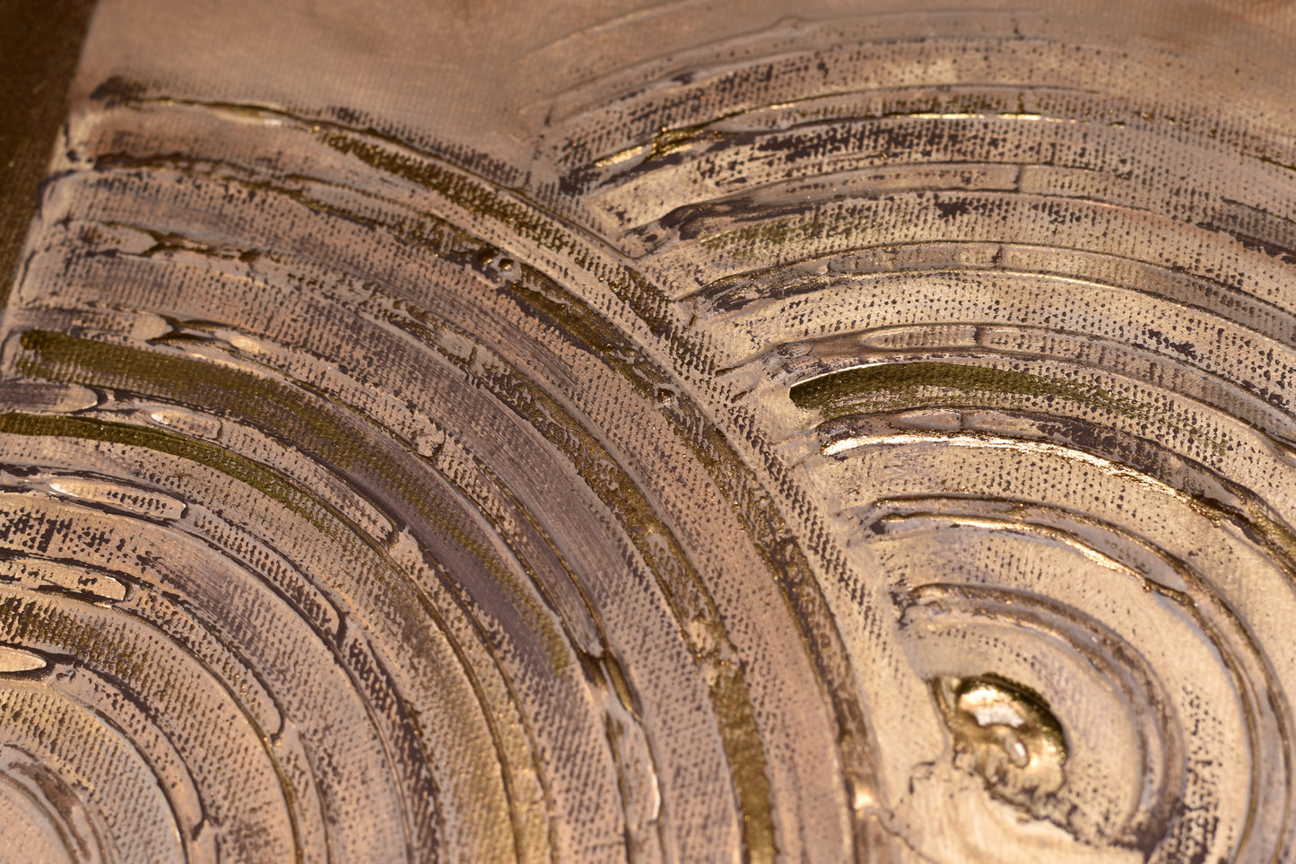 Golden Echoes – Abstract Textured Painting | 138 × 48 cm | Edelgard Schroer