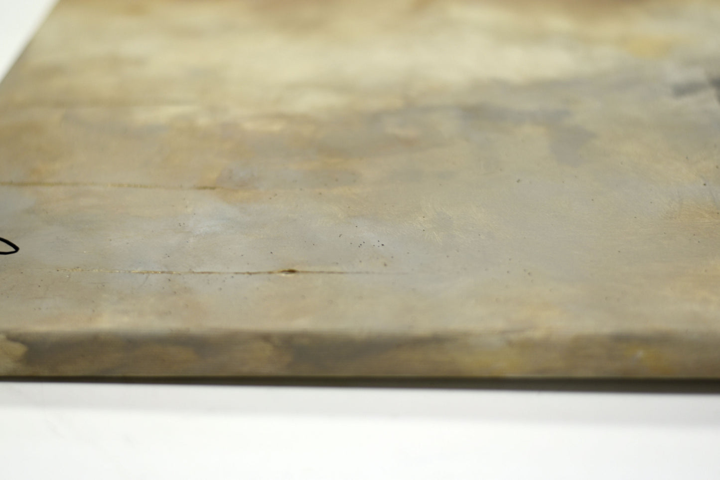 Golden Echoes – Abstract Textured Painting | 138 × 48 cm | Edelgard Schroer