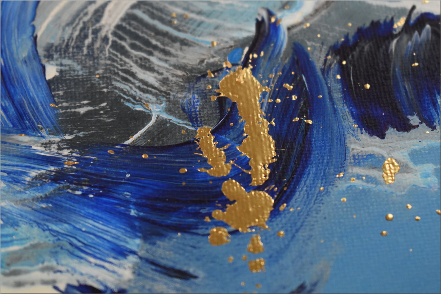 White Wings – Abstract Sea Painting | 115×75 cm | Edelgard Schroer