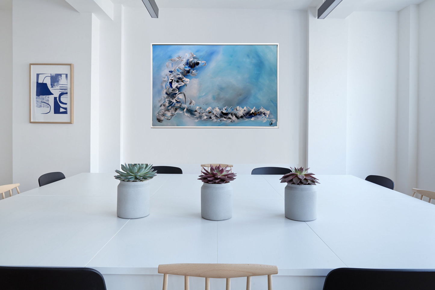 White Wings – Abstract Sea Painting | 115×75 cm | Edelgard Schroer