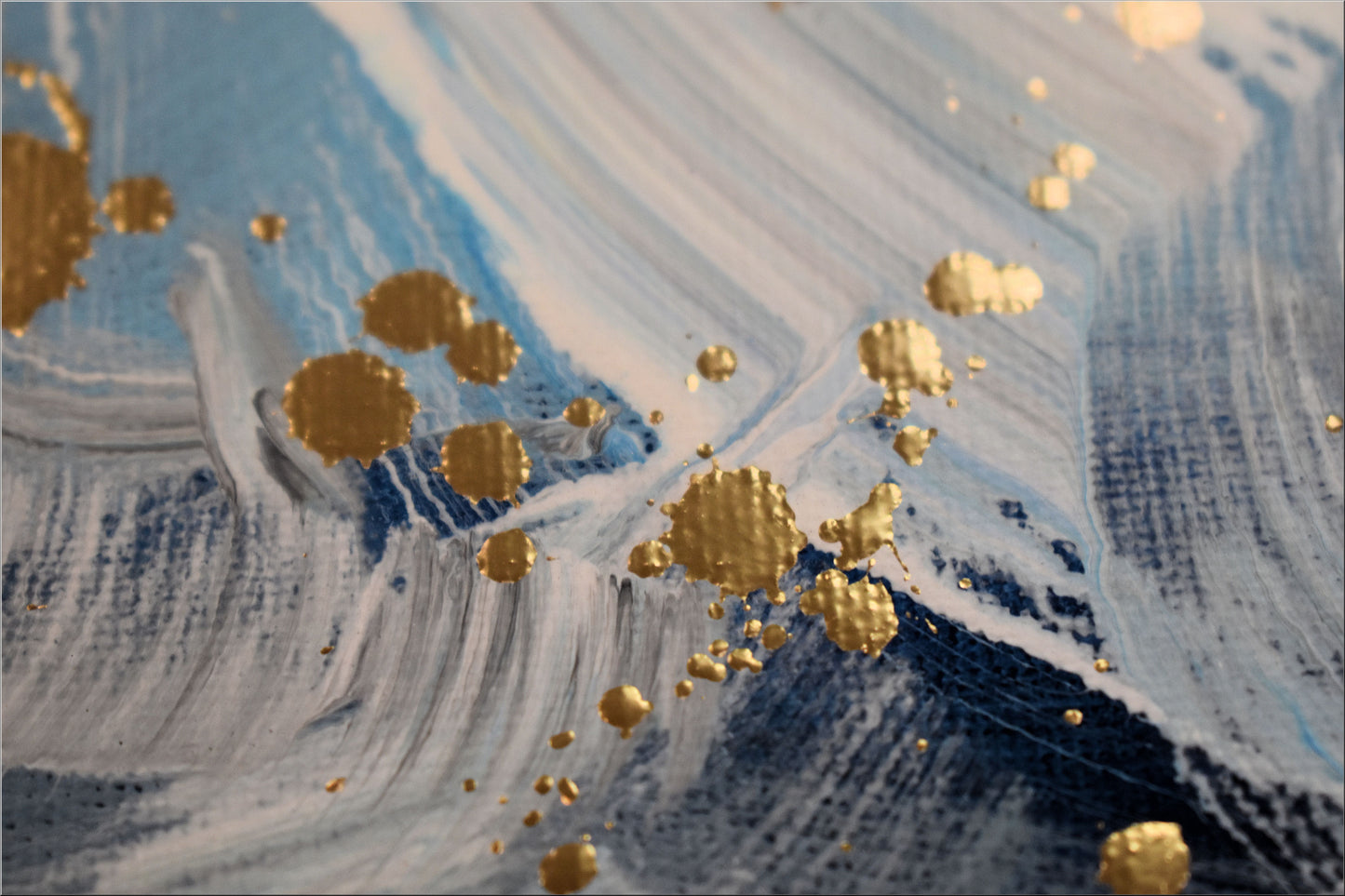 White Wings – Abstract Sea Painting | 115×75 cm | Edelgard Schroer