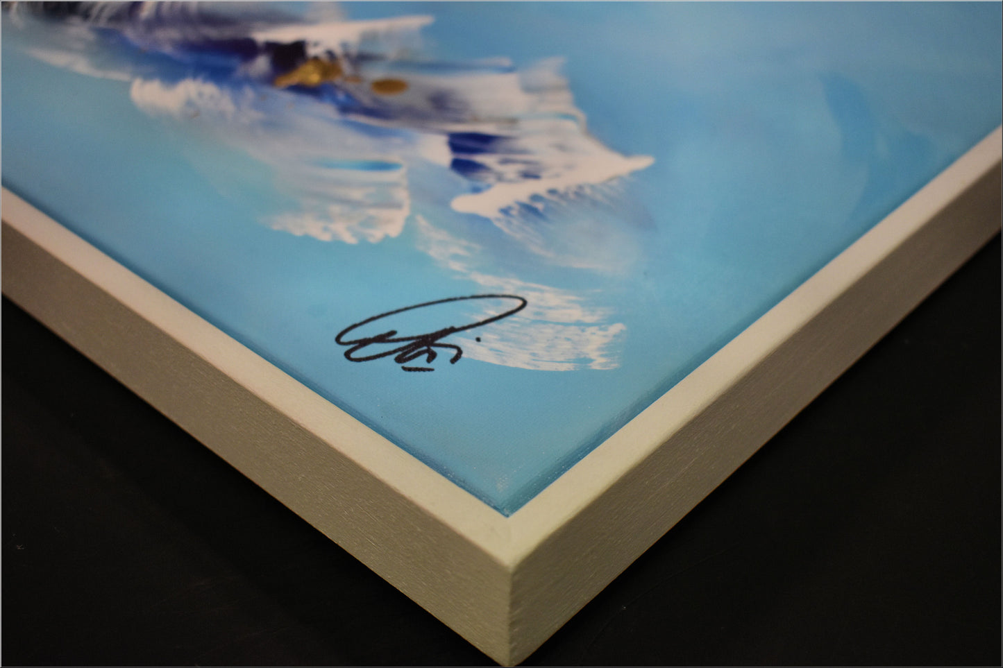 White Wings – Abstract Sea Painting | 115×75 cm | Edelgard Schroer