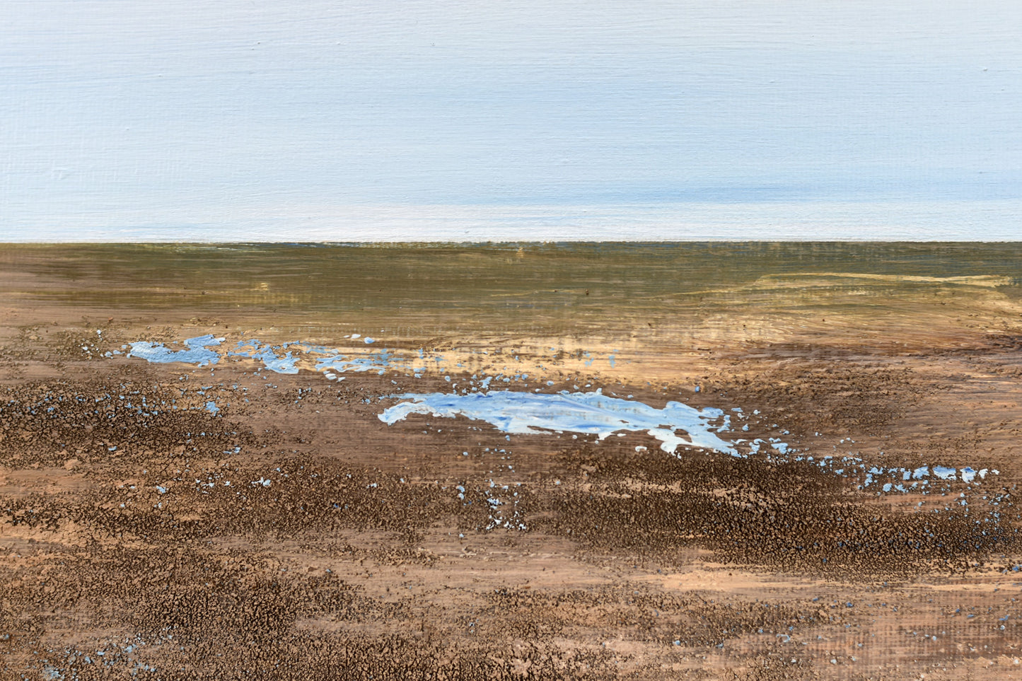 Sailing Silence – Abstract Coastal Painting | 123 × 43 cm | Edelgard Schroer