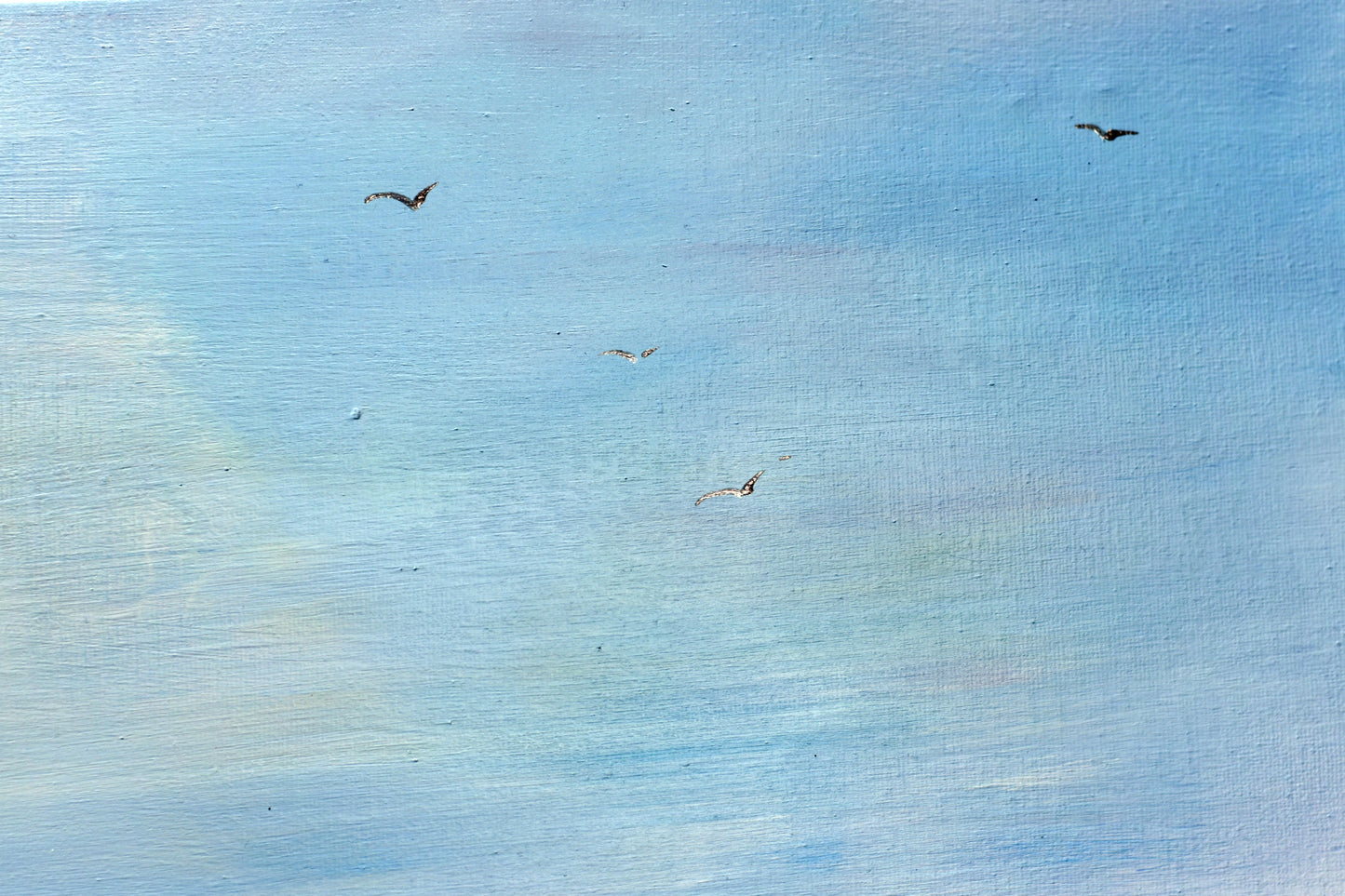 Sailing Silence – Abstract Coastal Painting | 123 × 43 cm | Edelgard Schroer