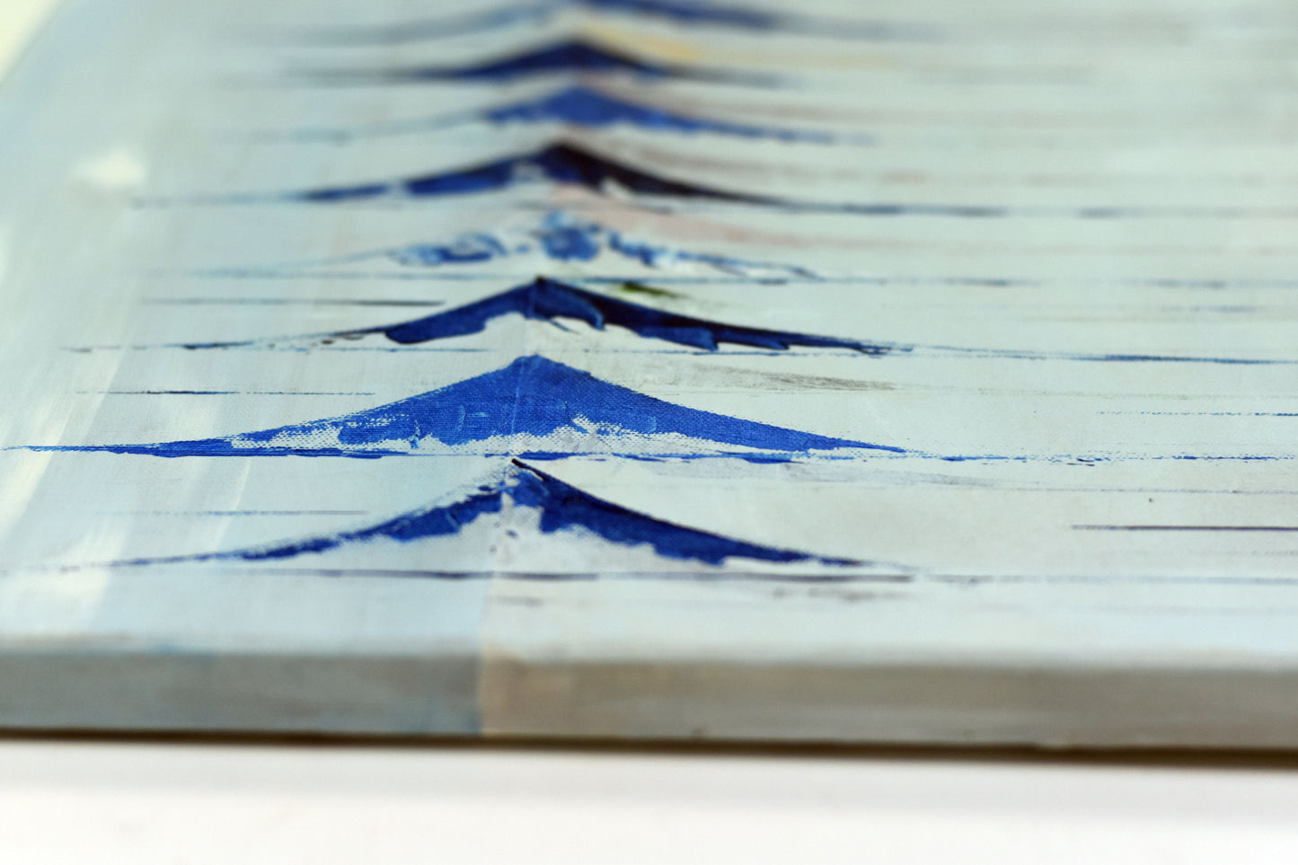 Sailing Rhythm – Abstract Sailboat Painting | 130 × 50 cm | Edelgard Schroer