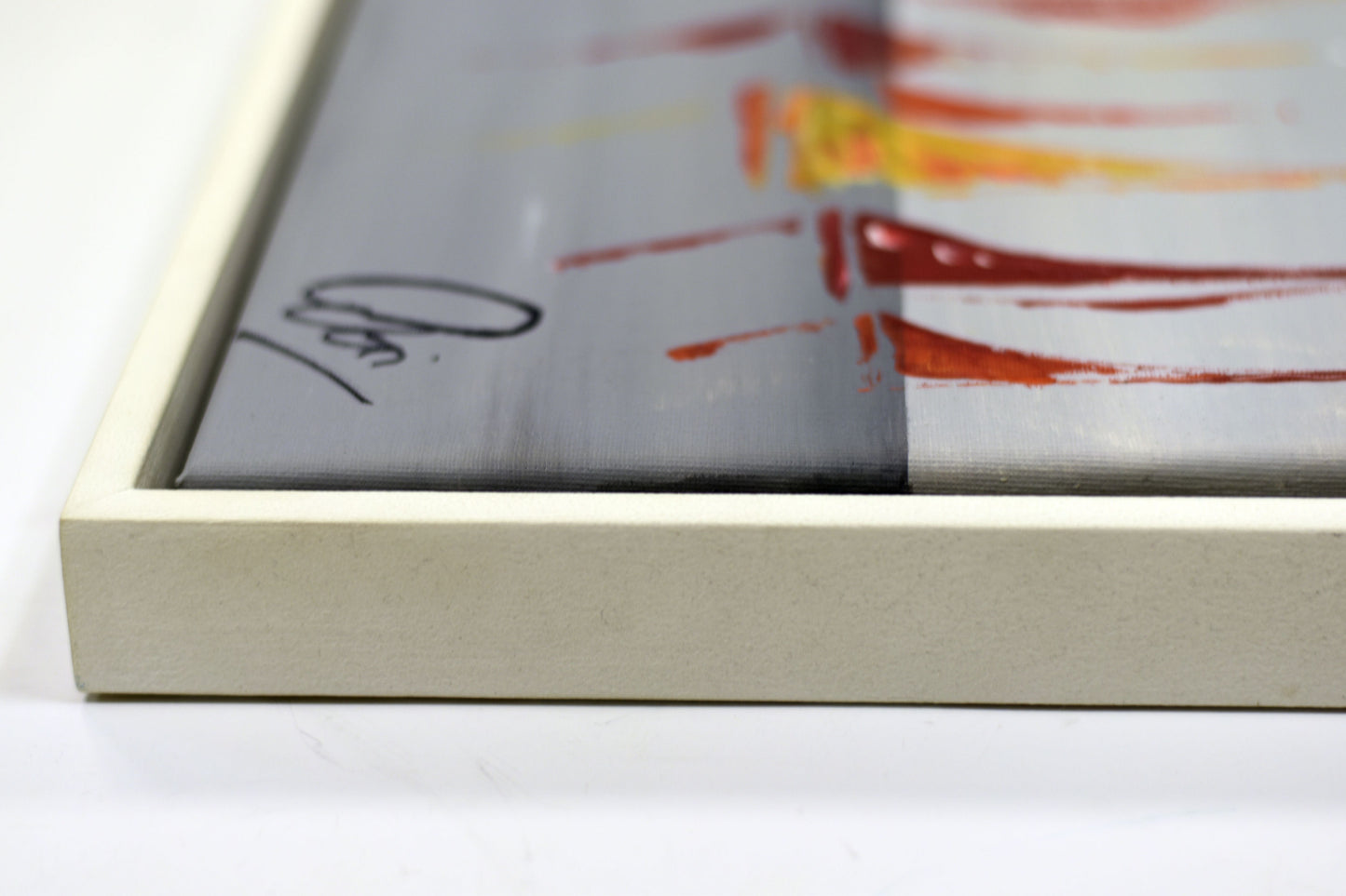Last Days of Summer – Framed Abstract Seascape Painting | 121 x 41 cm | Edelgard Schroer
