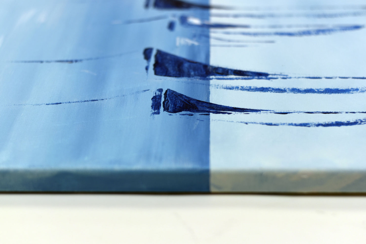 Ocean Silence – Nautical Sailboats Painting | 115×75 cm | Edelgard Schroer