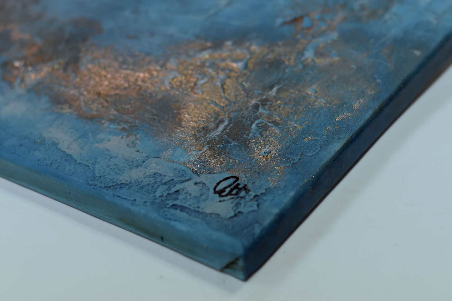 Sun Traces – Abstract Textured Painting | 120×70 cm | Edelgard Schroer