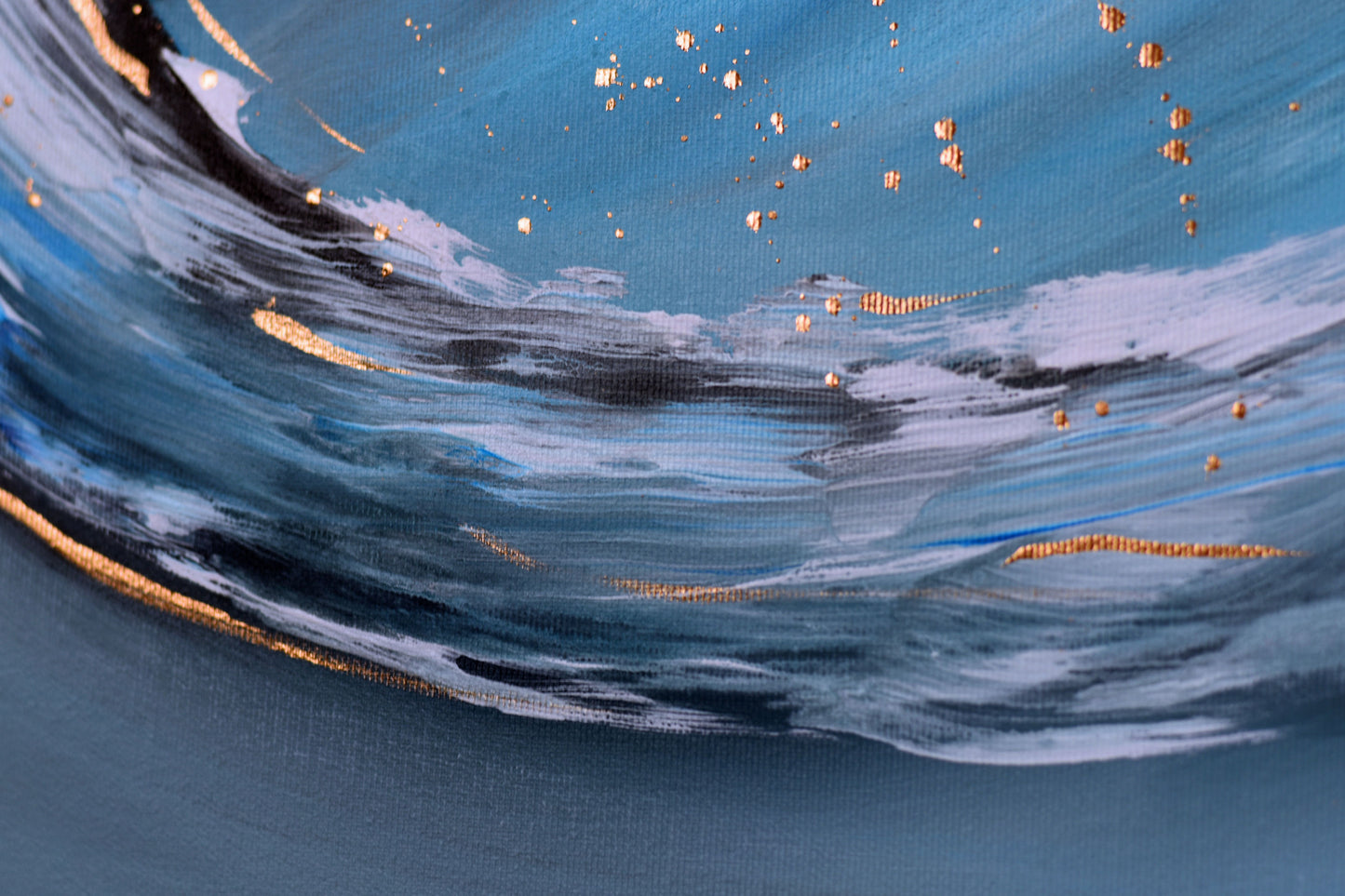Ocean Loop – Abstract Ocean Painting | 120×50 cm | Edelgard Schroer