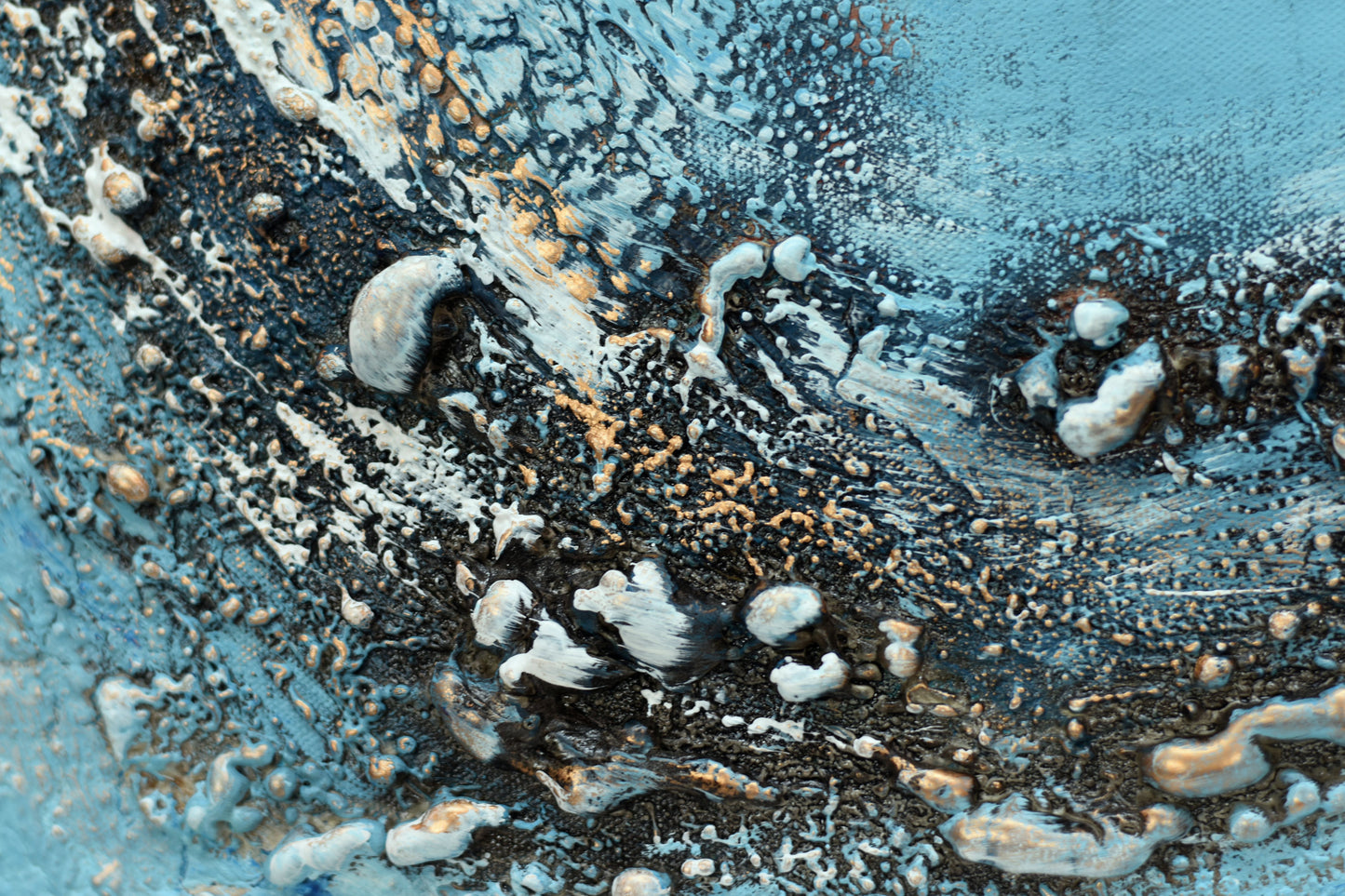 Echo of the Deep – Textured Abstract Painting | 73 × 53 cm | Edelgard Schroer