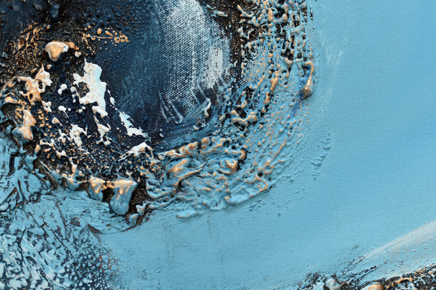 Echo of the Deep – Textured Abstract Painting | 73 × 53 cm | Edelgard Schroer