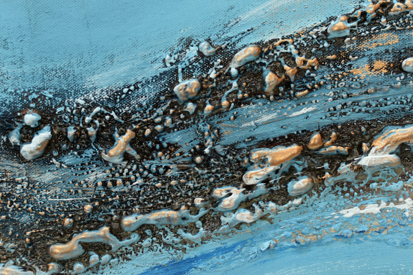 Echo of the Deep – Textured Abstract Painting | 73 × 53 cm | Edelgard Schroer