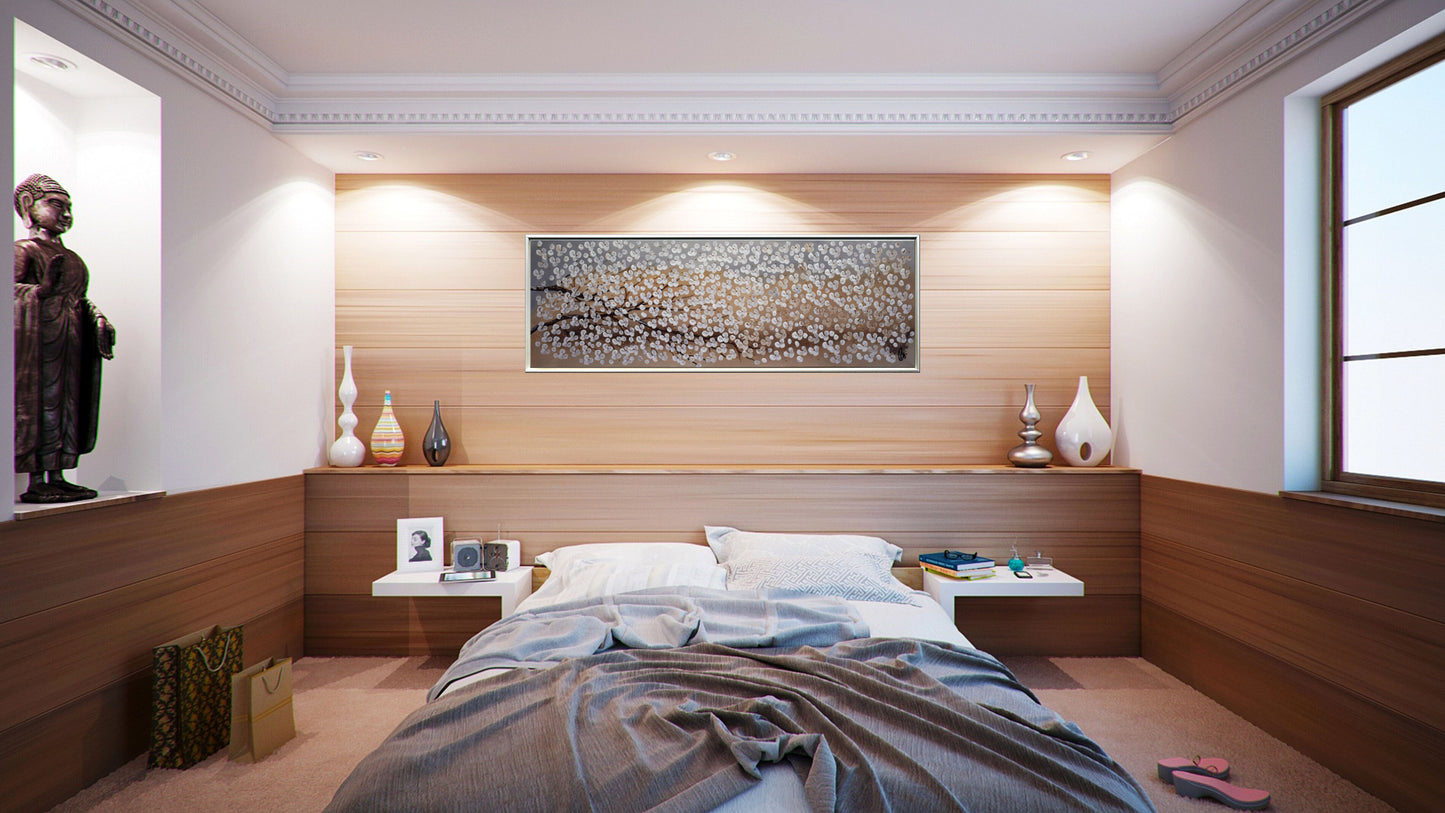 Nature's Beauty – Abstract Tree Branch Painting | 120 × 40 cm | Edelgard Schroer