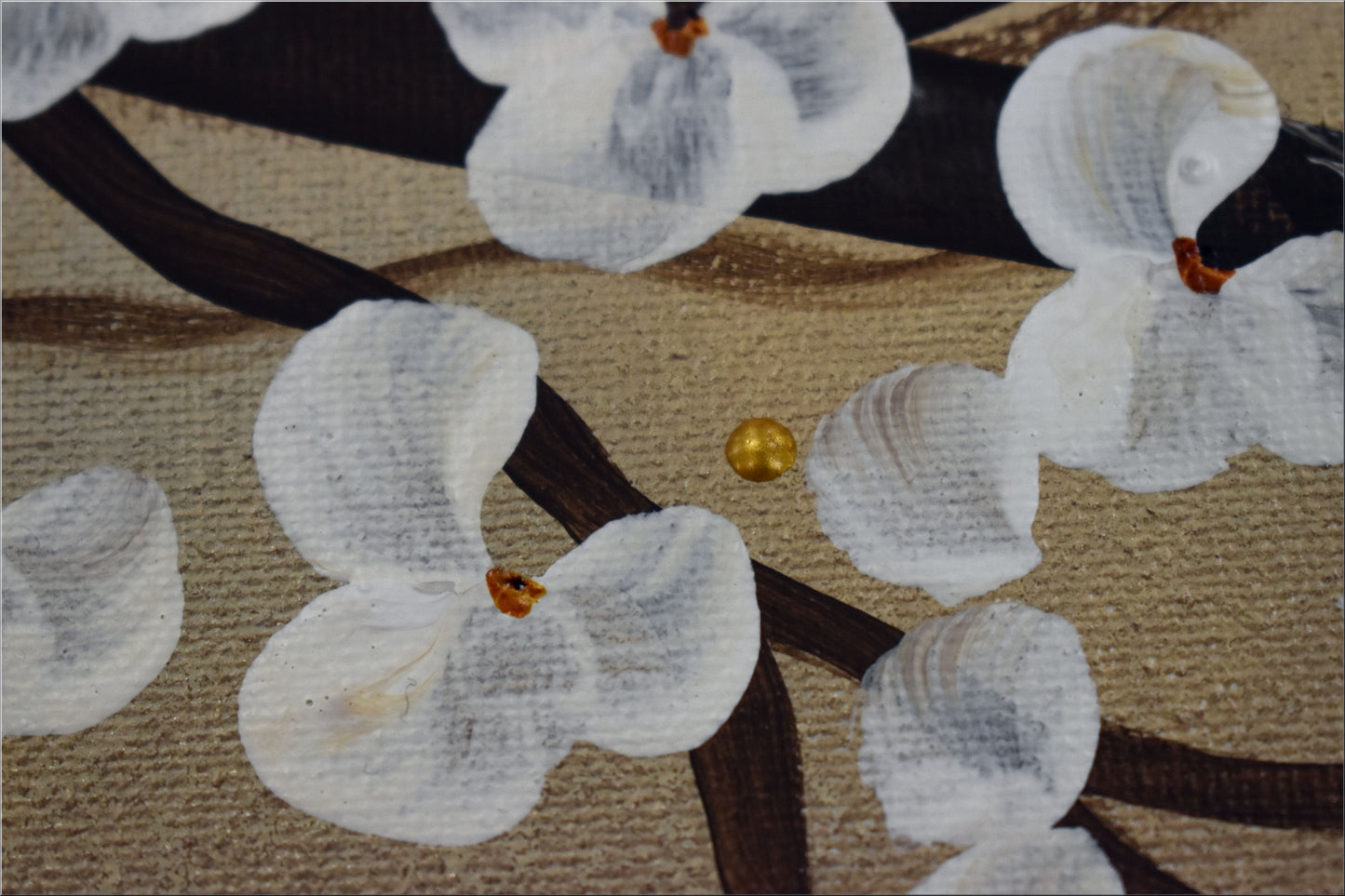 Nature's Beauty – Abstract Tree Branch Painting | 120 × 40 cm | Edelgard Schroer