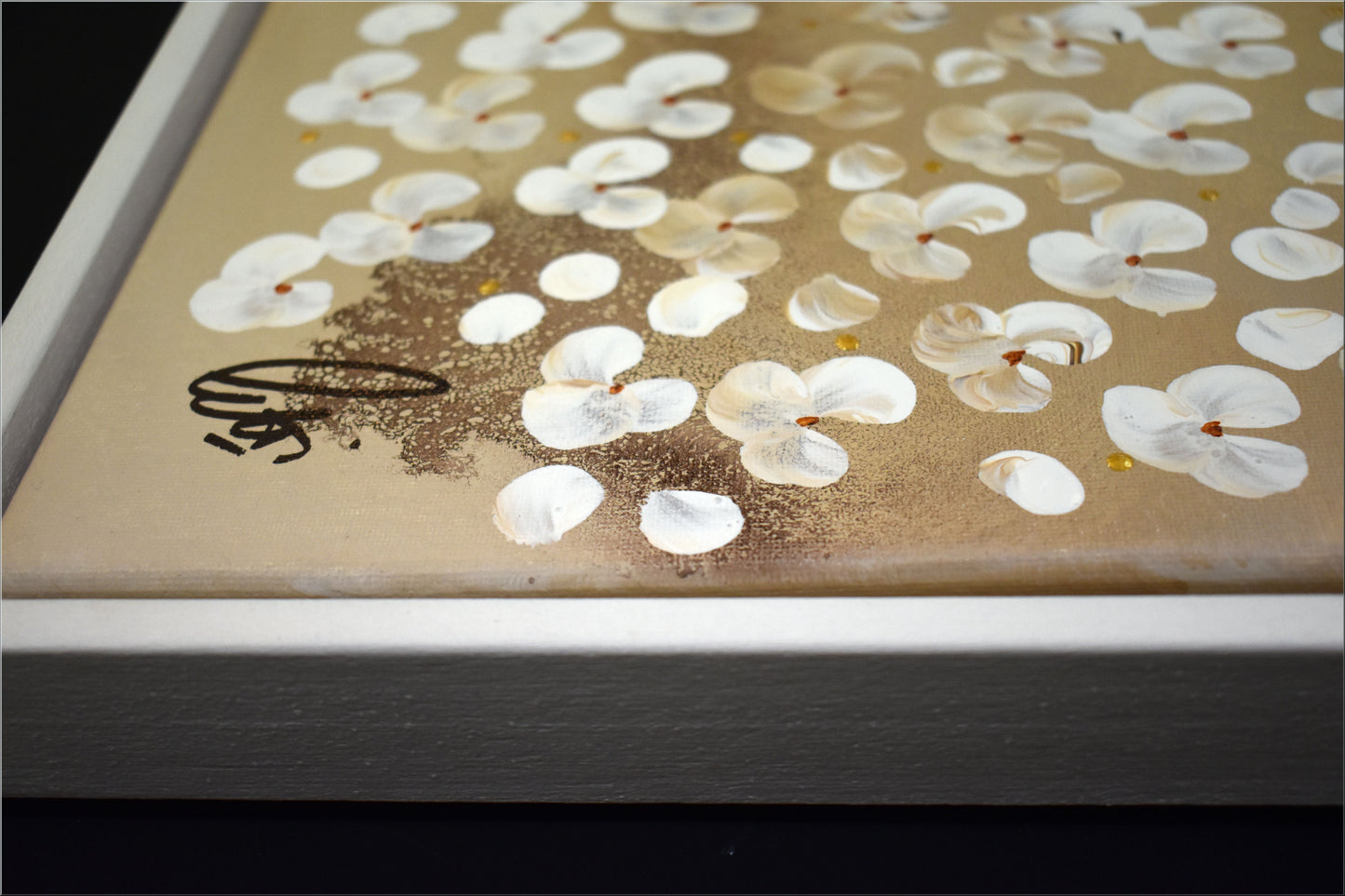 Nature's Beauty – Abstract Tree Branch Painting | 120 × 40 cm | Edelgard Schroer