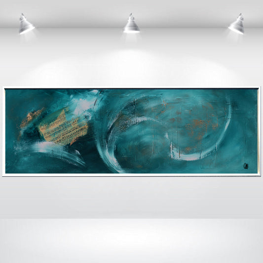 Finale – Abstract Music Painting | 120×40 cm | Edelgard Schroer