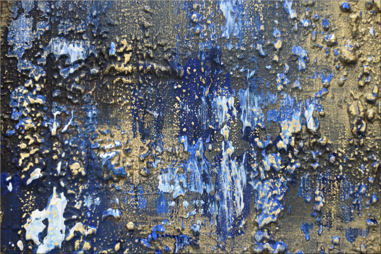 Molten Silence – Abstract Textured Painting | 70 × 50 cm | Edelgard Schroer
